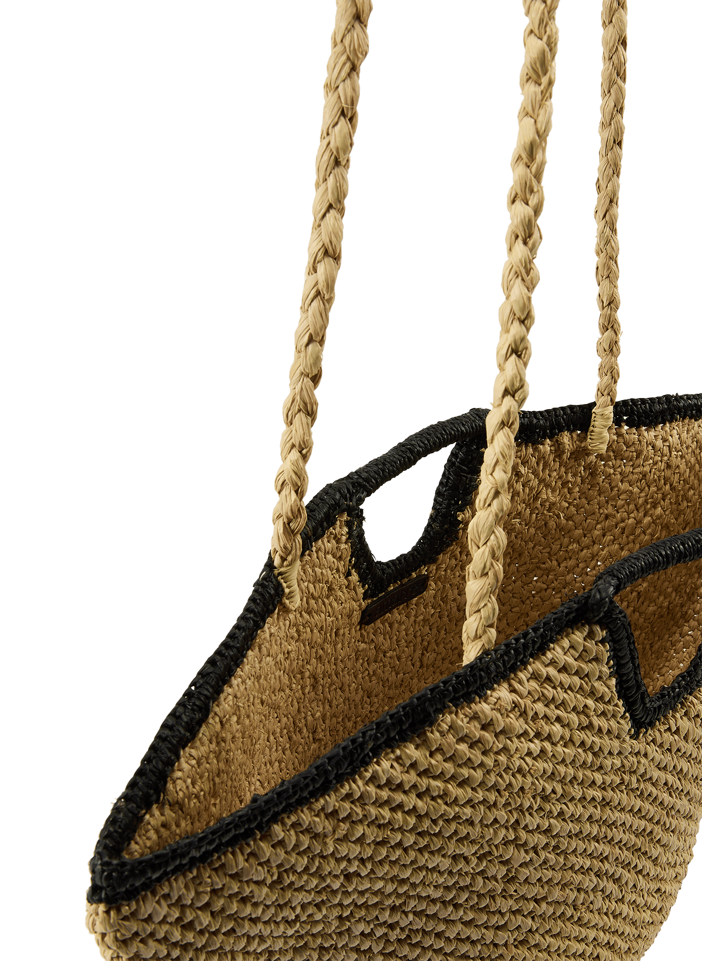 Sac de plage Marée en raphia AMARRE Beige
