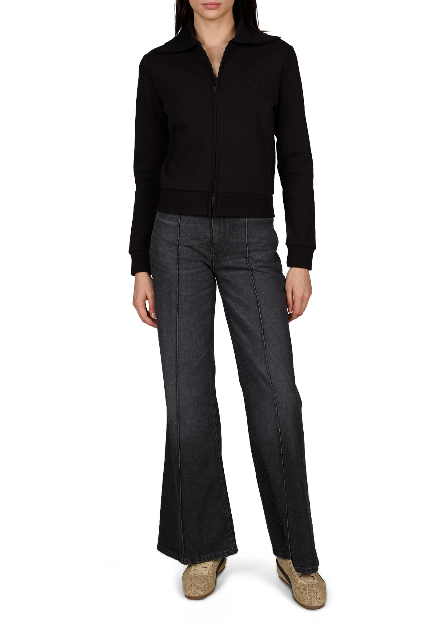 Flare-Jeans aus Baumwollmischung GUESS Grau