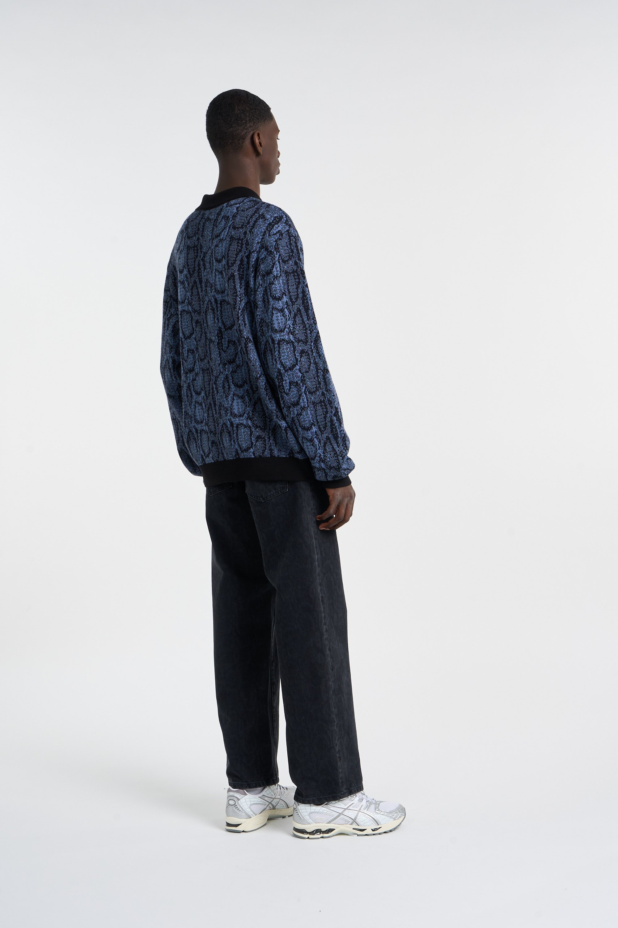 Polo l/s snake polo CARHARTT WIP Bleu