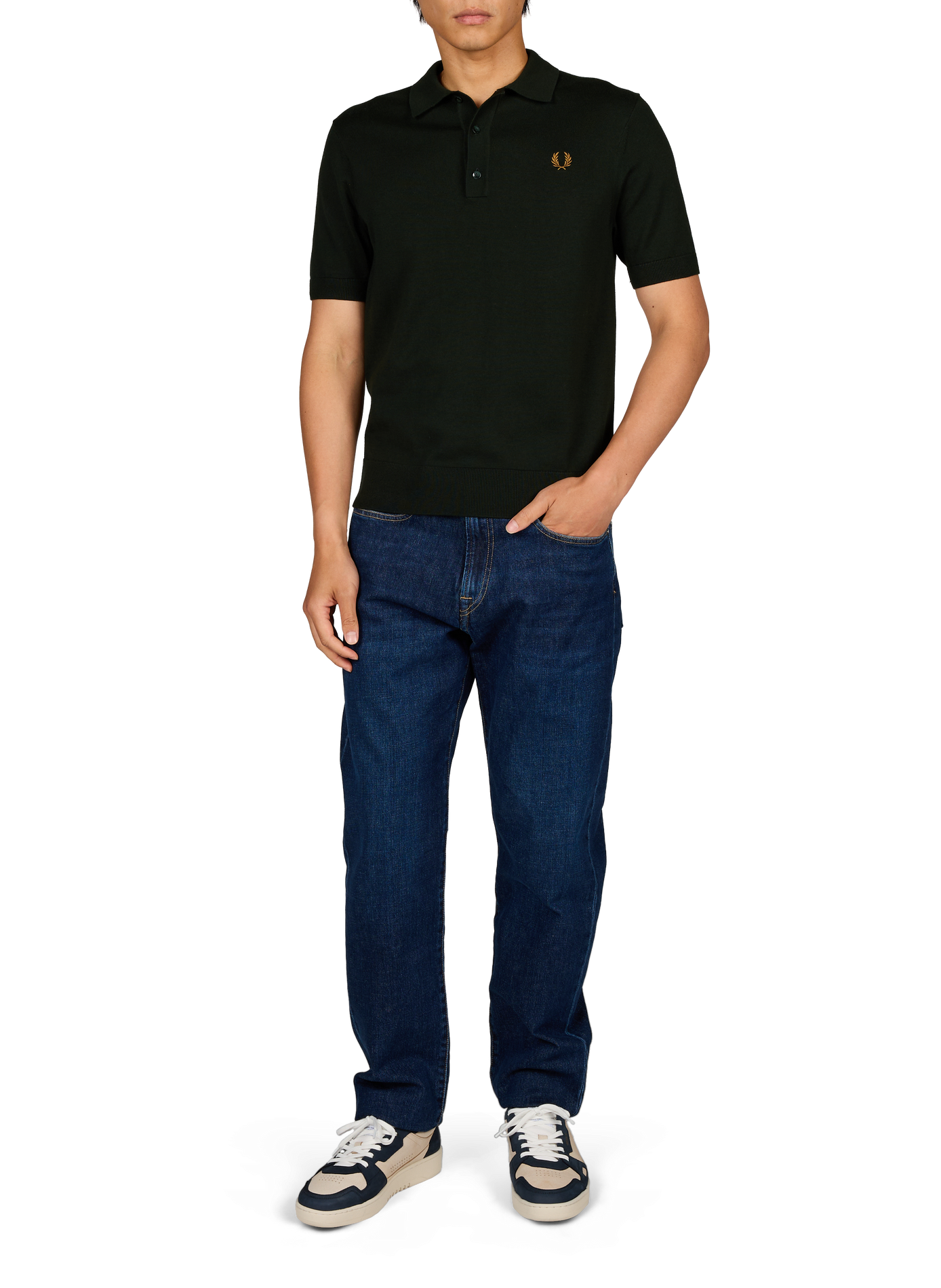 Polo manches courtes en coton FRED PERRY Vert