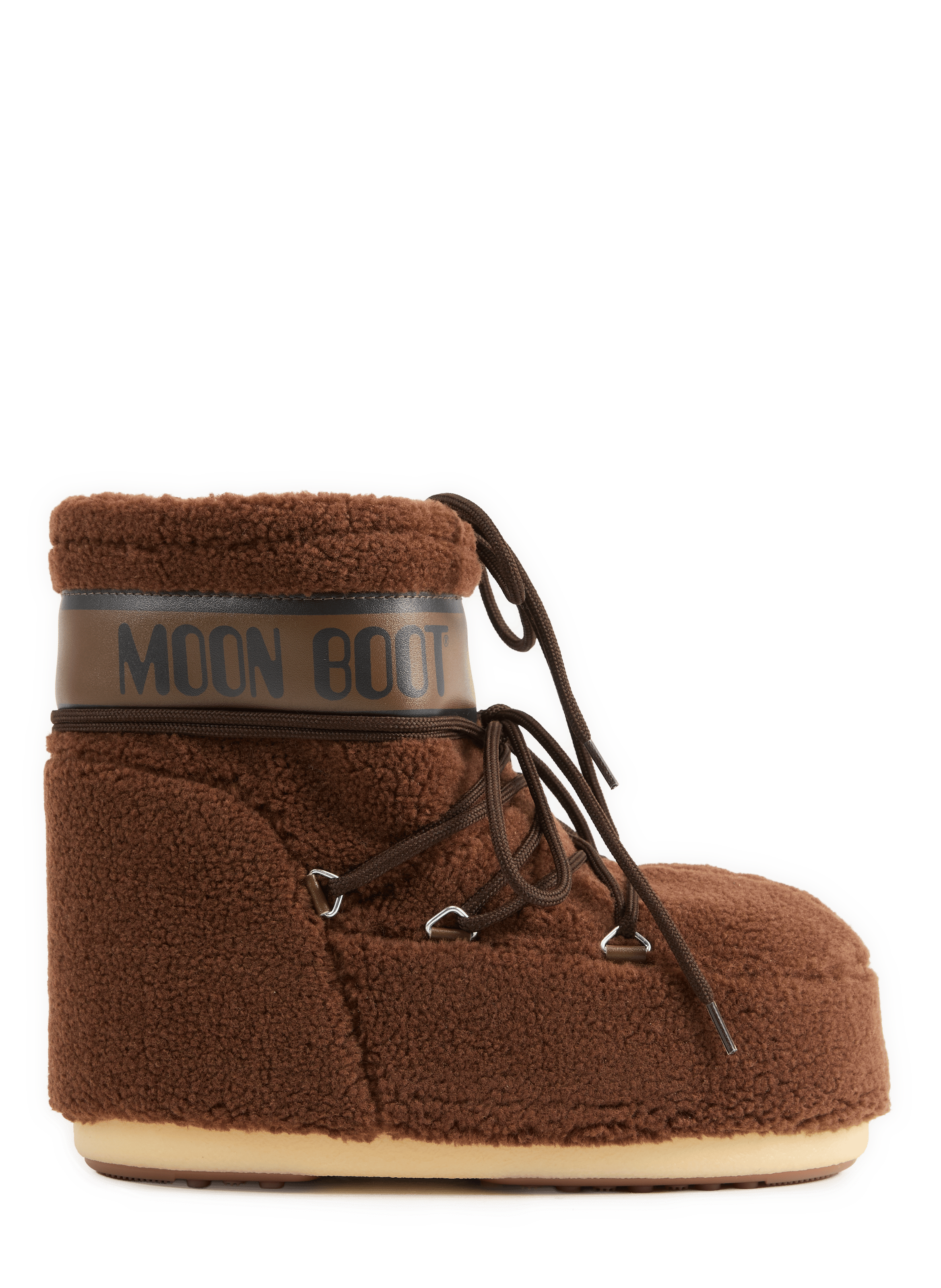 Low Fleece Ankle Boots MOON BOOT Brown