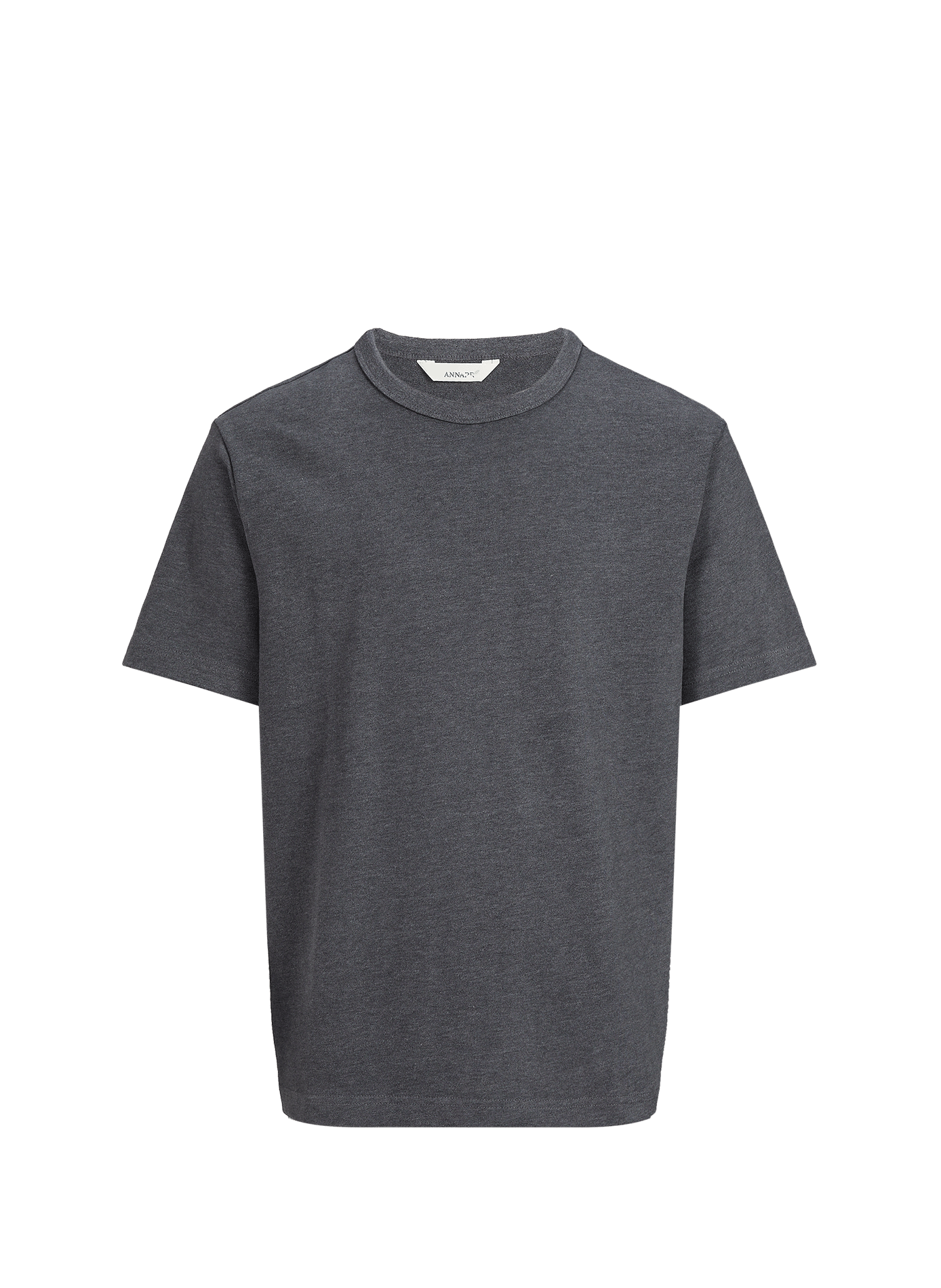 Weites einfarbiges T-Shirt mit Rundhalsausschnitt ANNARR Grau