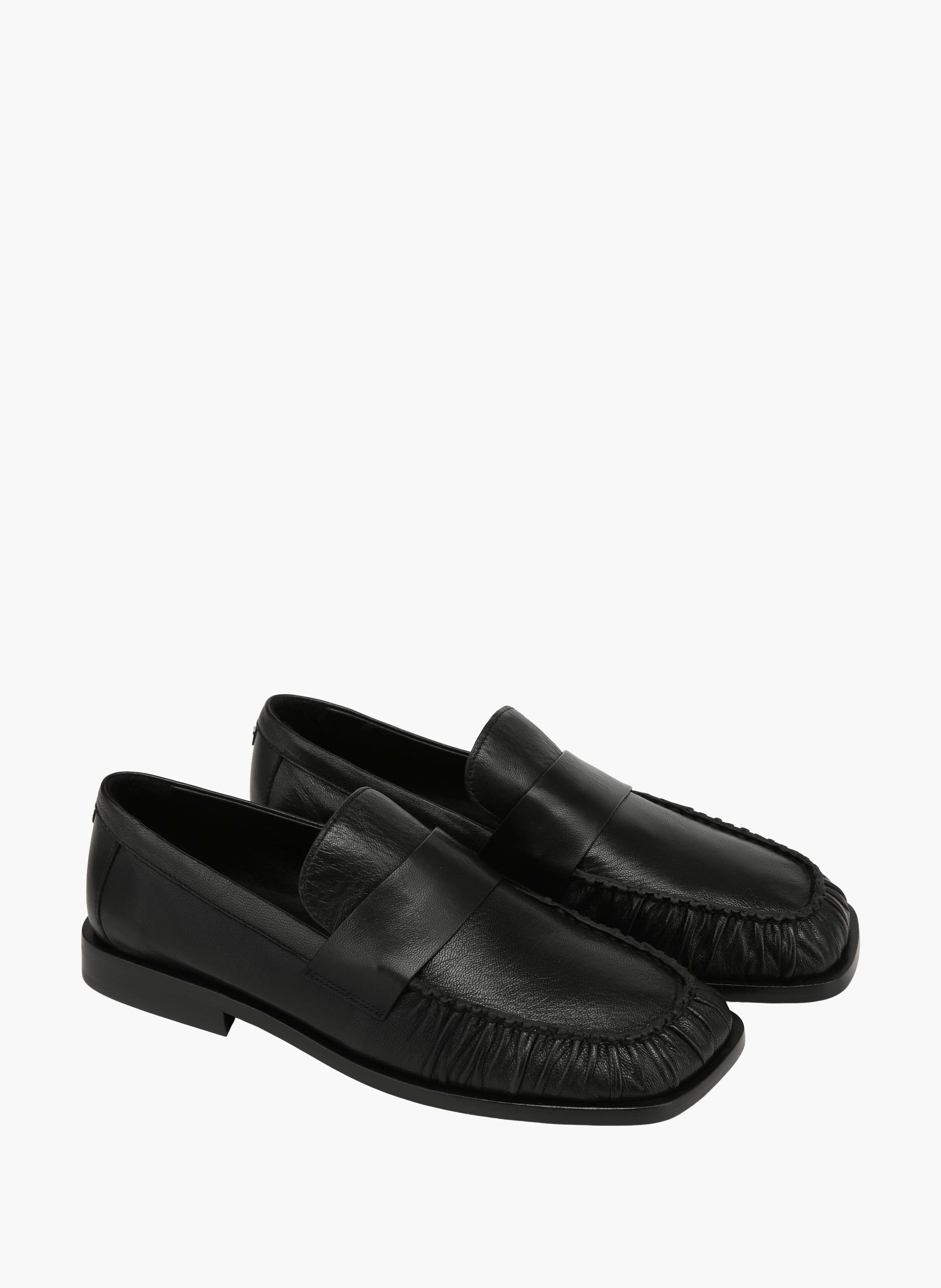 Mocassins voltage en cuir NAKED WOLFE Noir