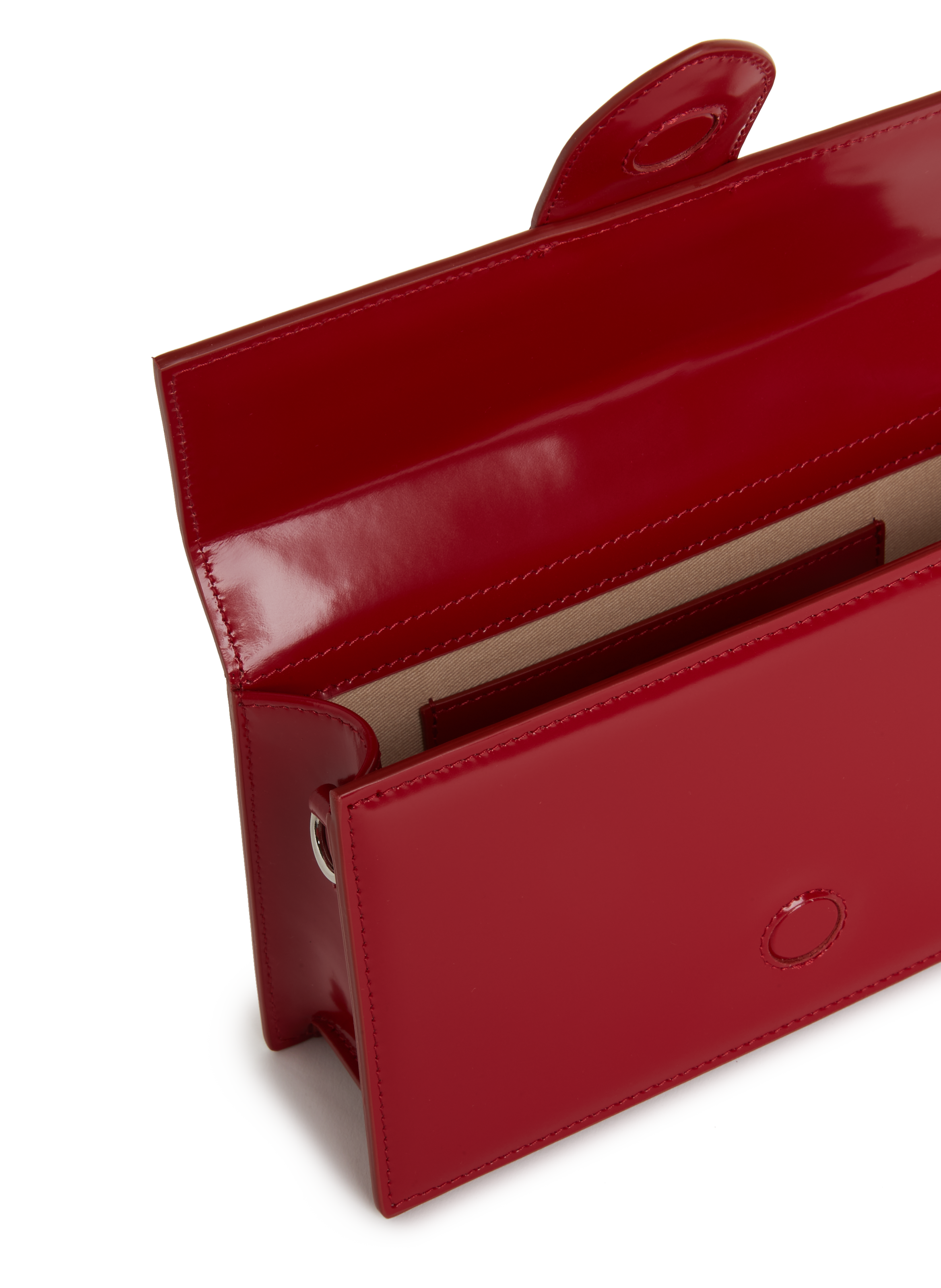 Le Bambino large leather handbag JACQUEMUS Red