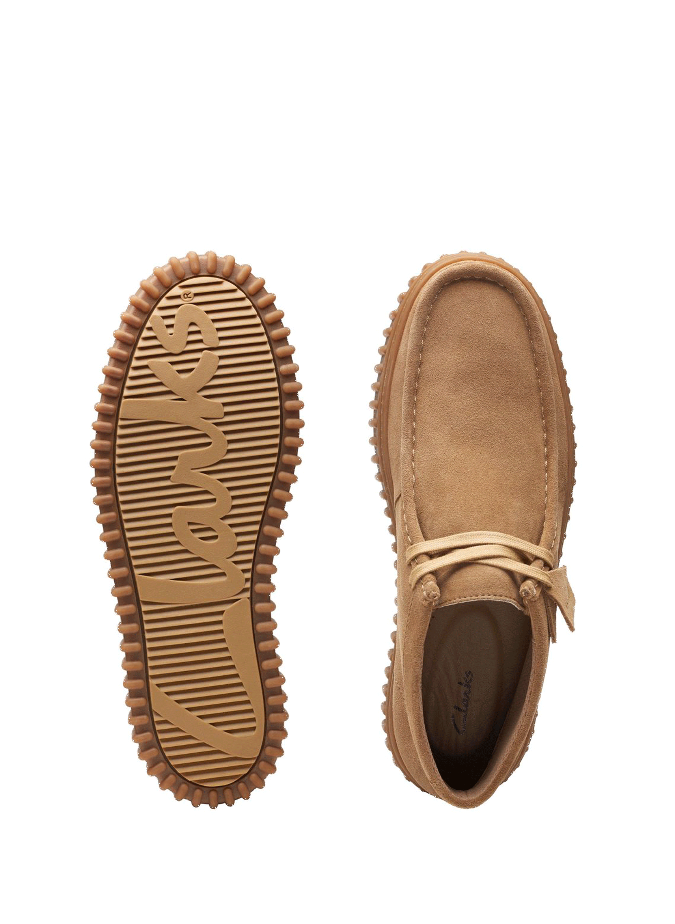 Derbies en cuir suède CLARKS Marron