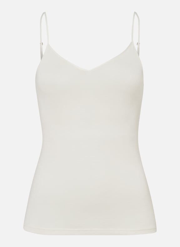 Débardeur en soie et laine Beige by HANRO HANRO Débardeur en soie et laine Beige