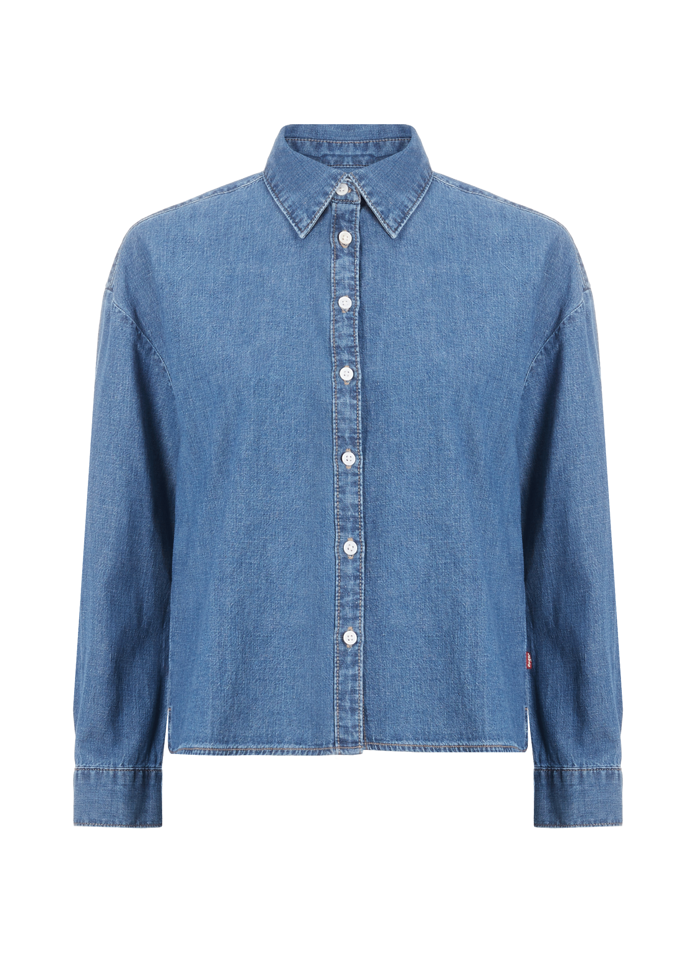 Cotton and hemp denim shirt LEVI'S Blue