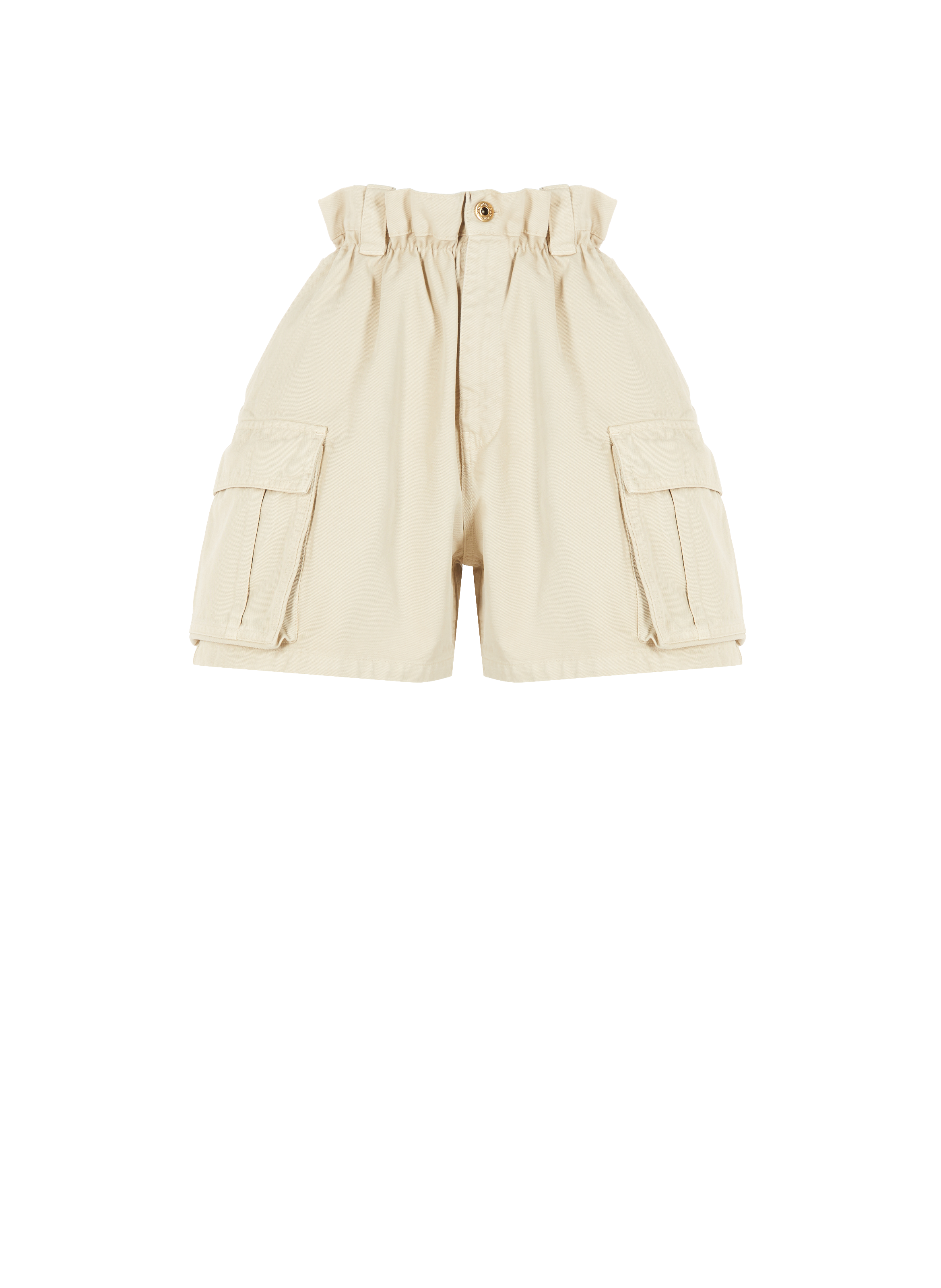 Short cargo en coton MIU MIU Beige