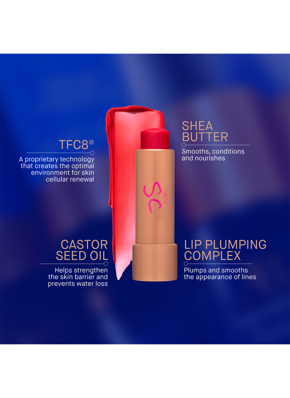 The Tinted Balm Shade 2 AUGUSTINUS BADER A bright red coral