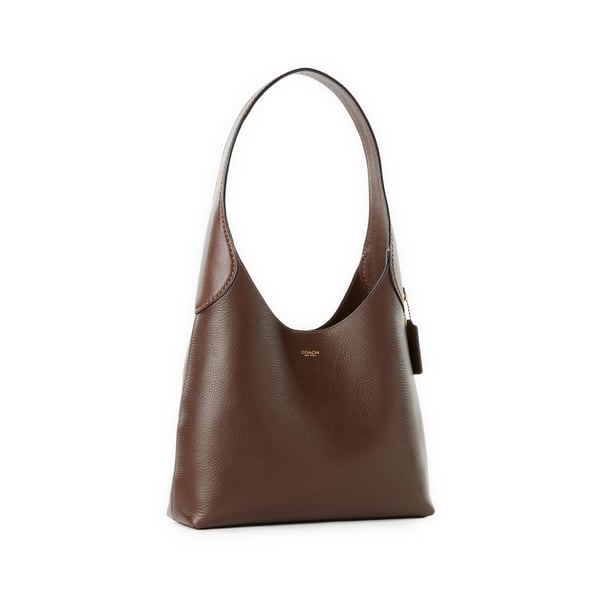 Coach Maple Brooklyn 28 Leather Shoulder Bag In Brown