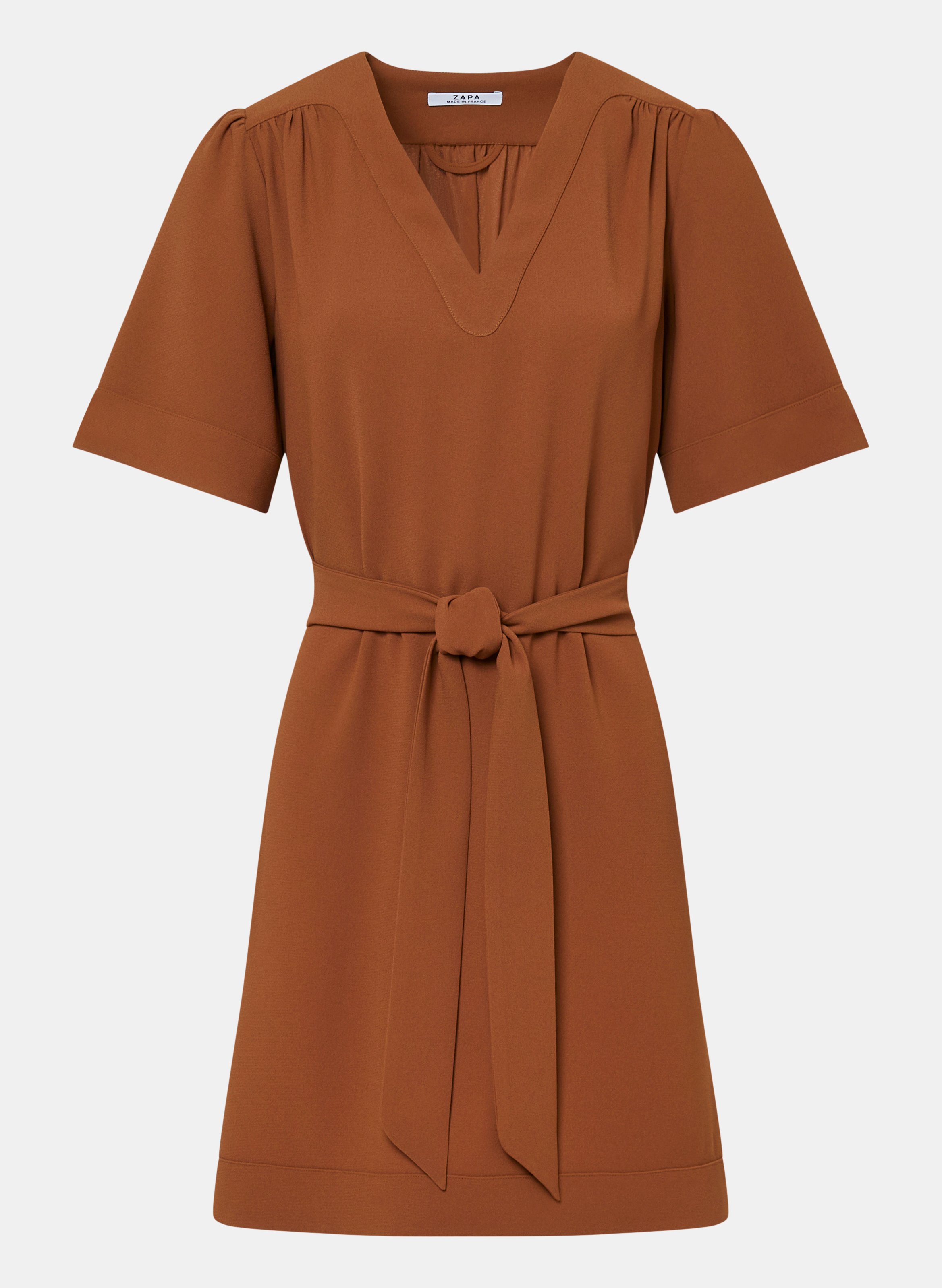 Robe  retie ZAPA Marron