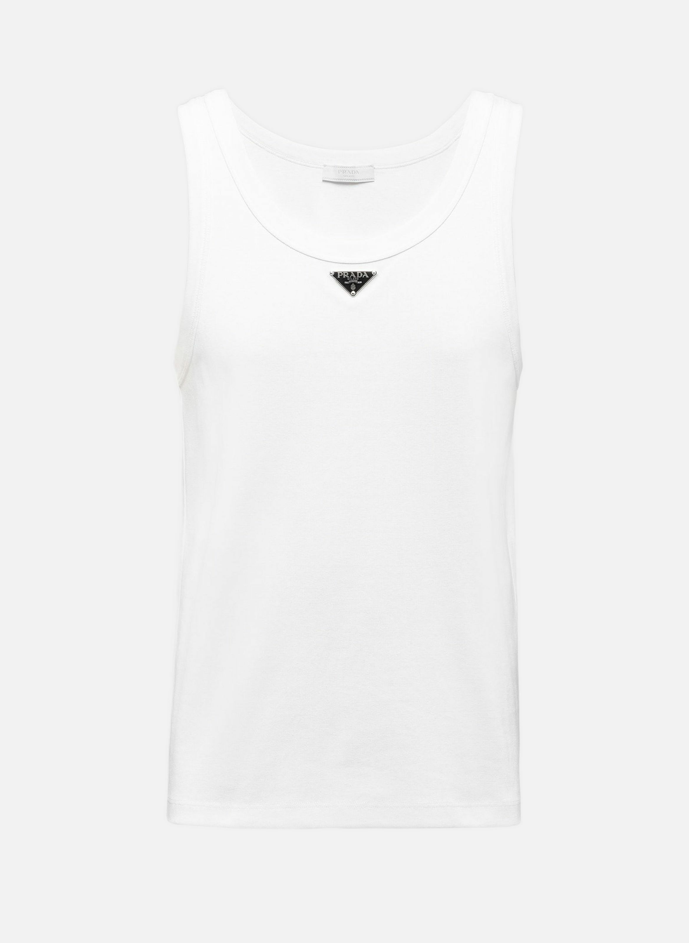 PRADA Débardeur en coton Blanc