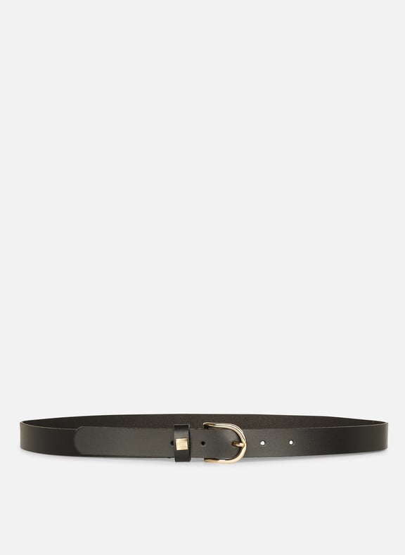 Ceinture en cuir lisse Noir by BOSS BOSS Ceinture en cuir lisse Noir