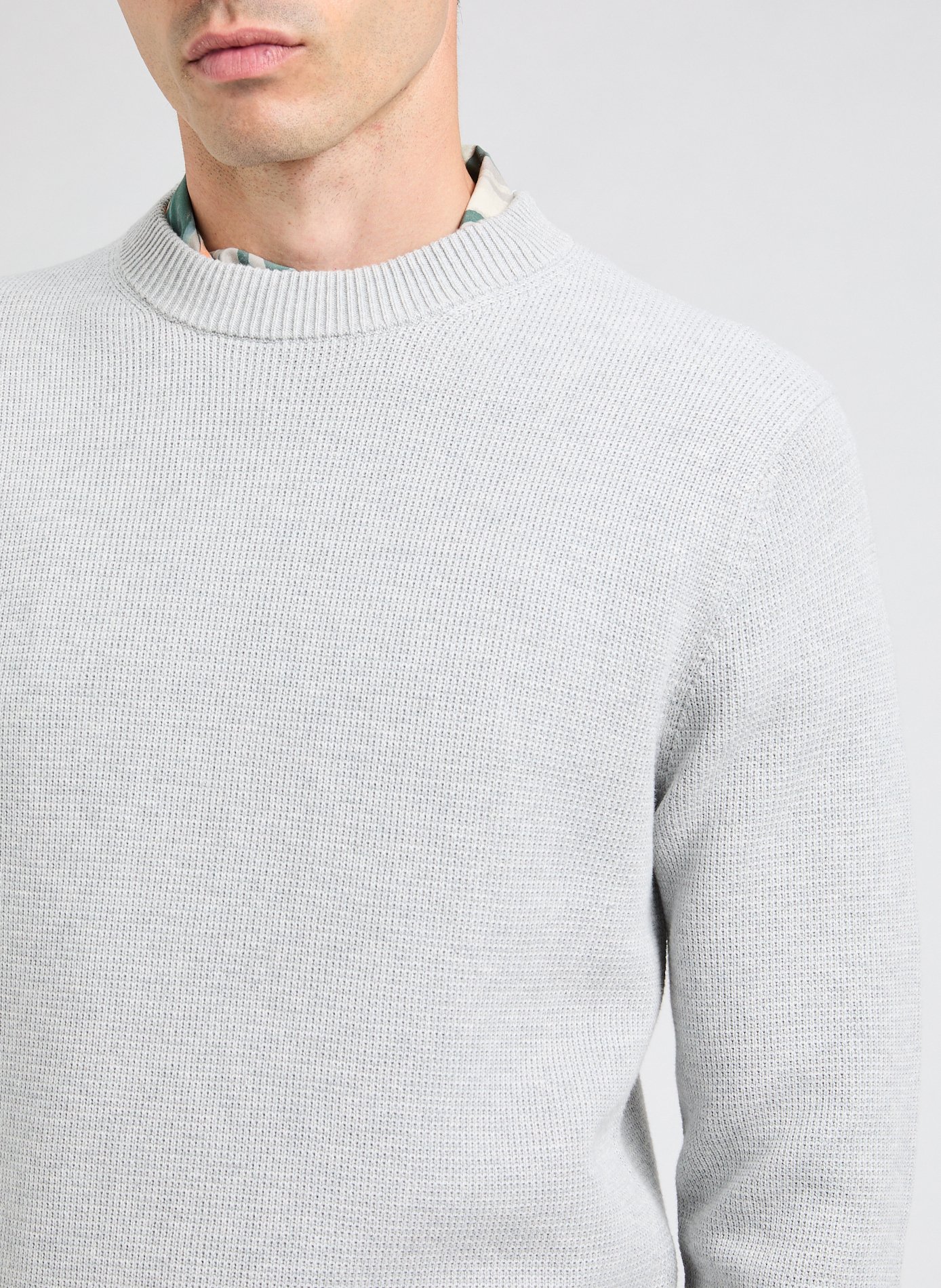 Cotton jumper SELECTED Beige