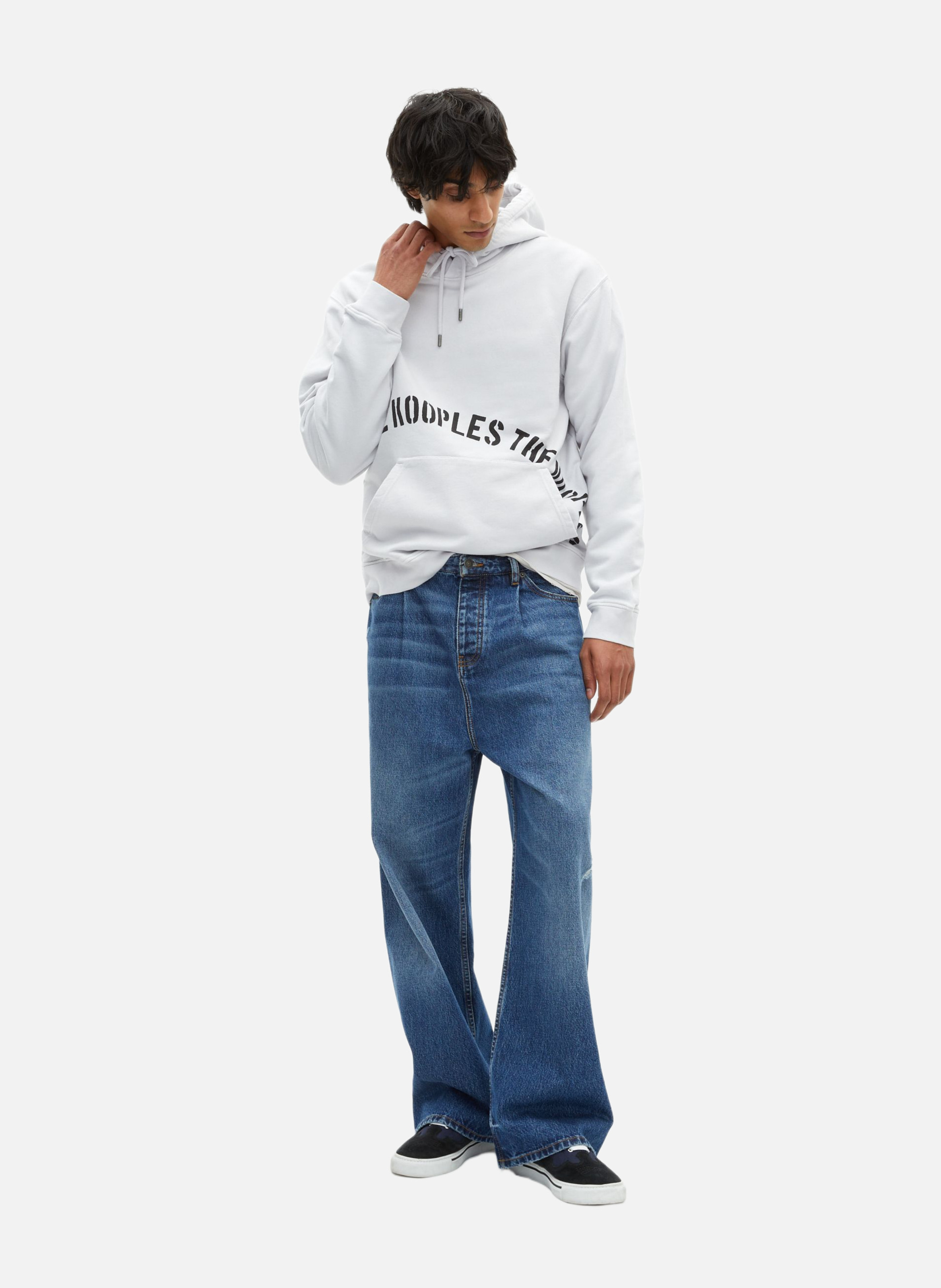 Sweatshirt à capuche avec sérigraphie THE KOOPLES Gris