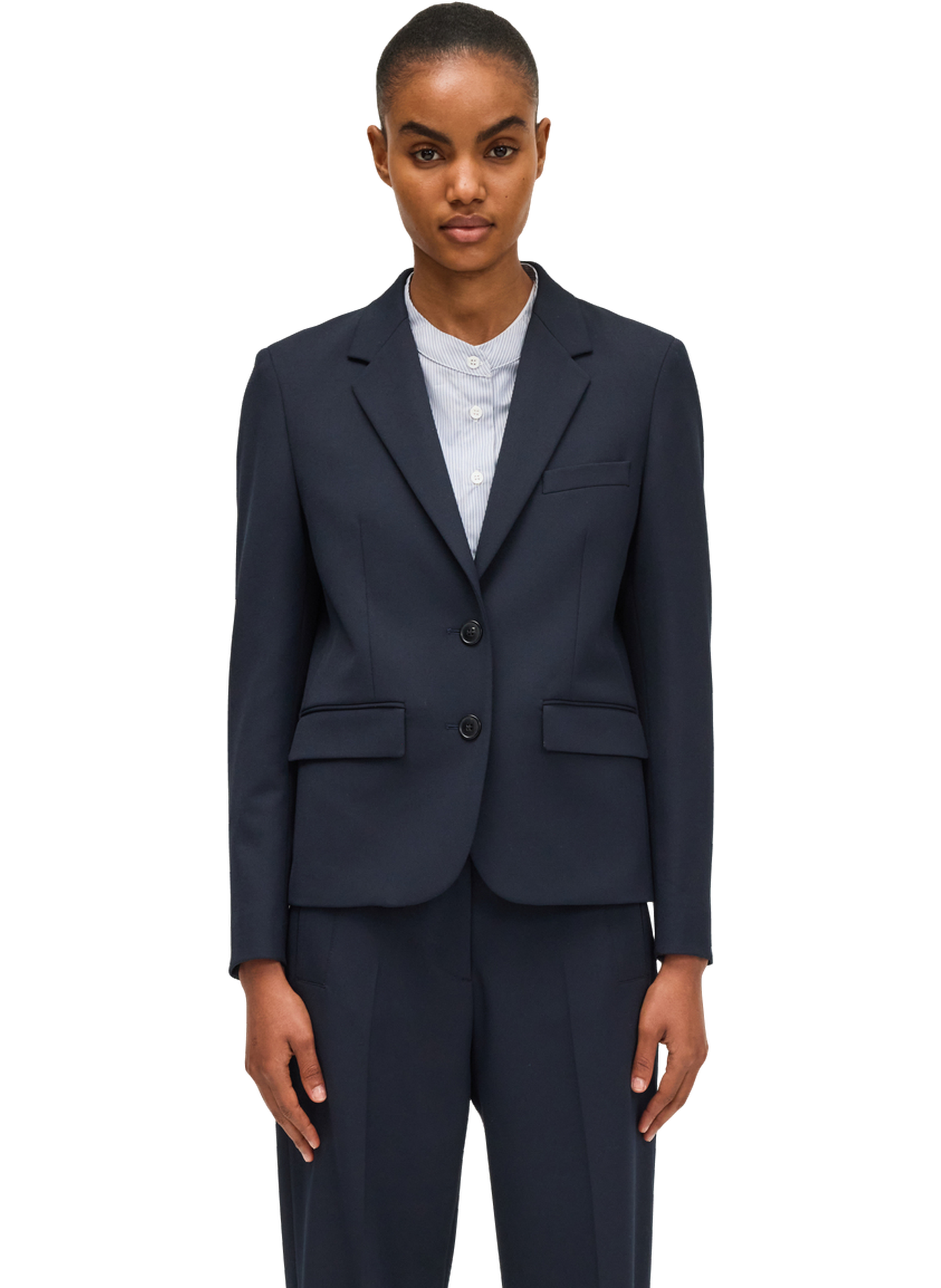 Veste de tailleur unie - nyla Bleu by PABLO PABLO Veste de tailleur unie - nyla Bleu