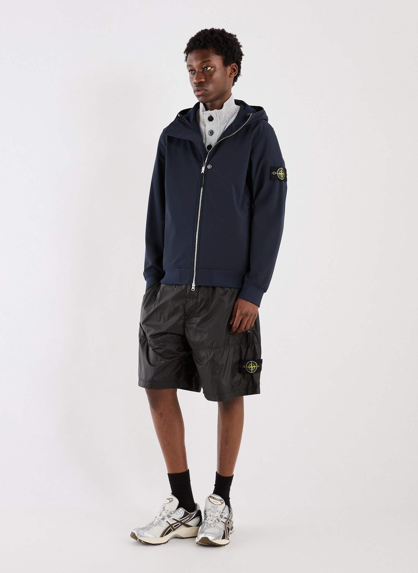 Blouson à capuche STONE ISLAND Bleu