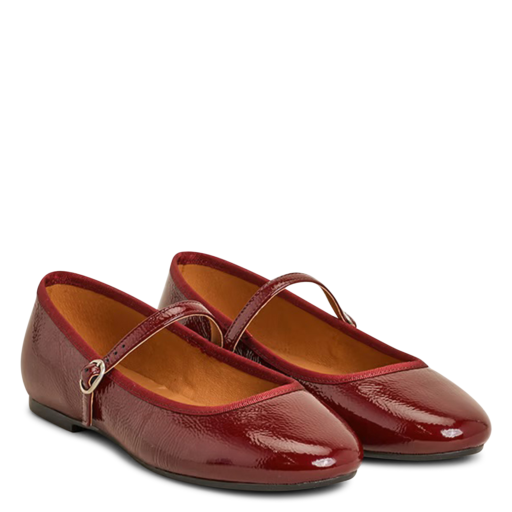 Ballerines en cuir douceur JONAK Rouge