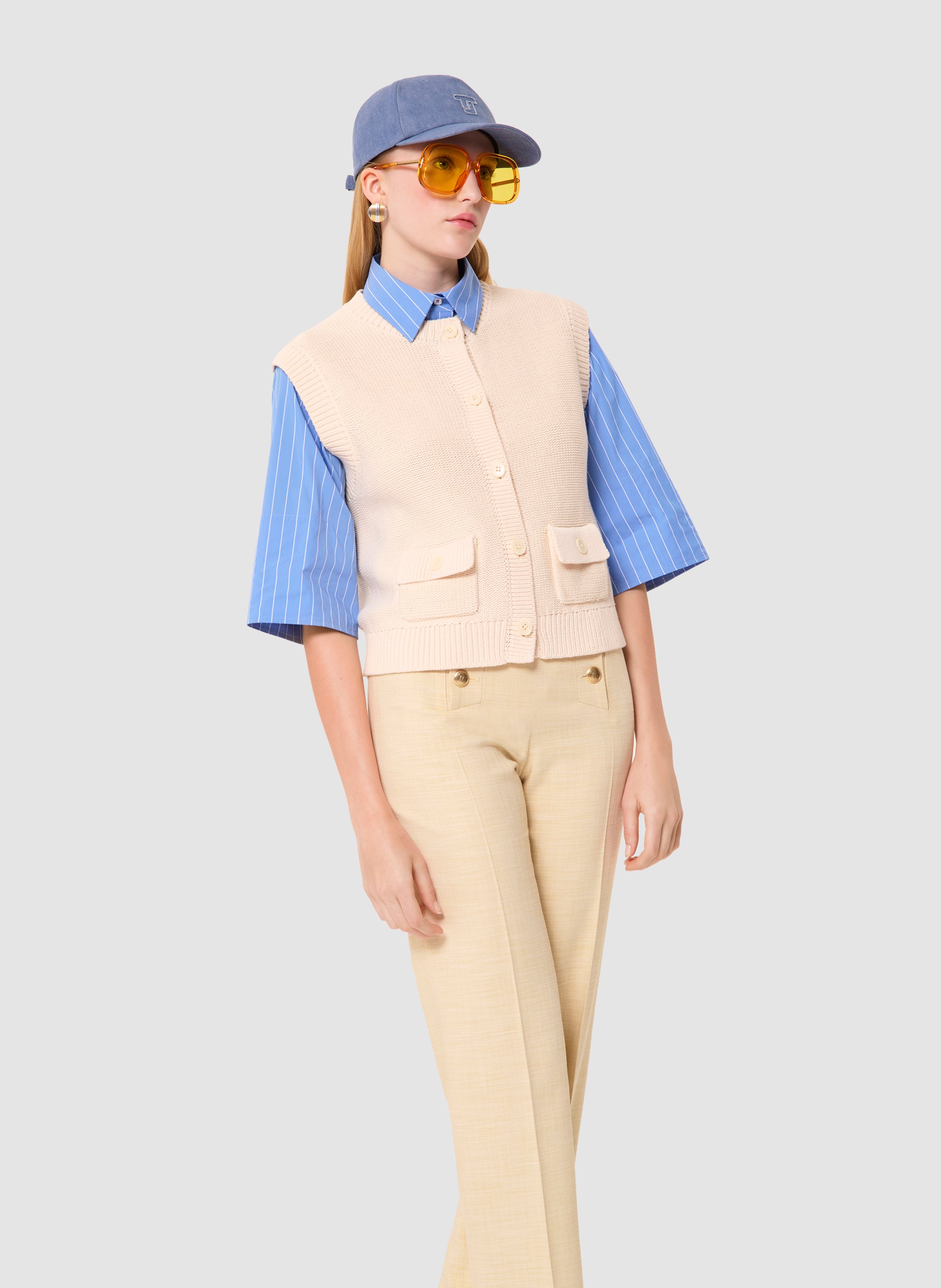 Gilet gill TARA JARMON Blanc