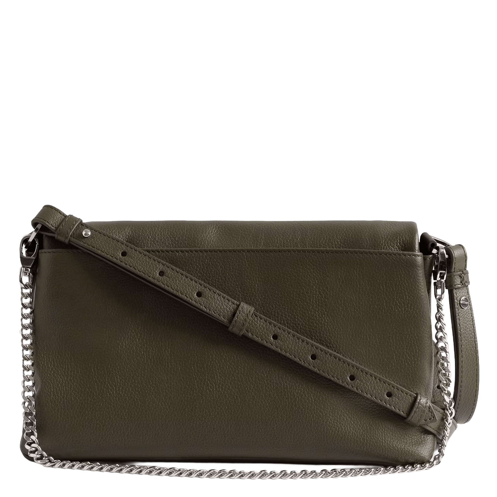 Sac porté épaule en cuir rocky ii ZADIG&VOLTAIRE Vert