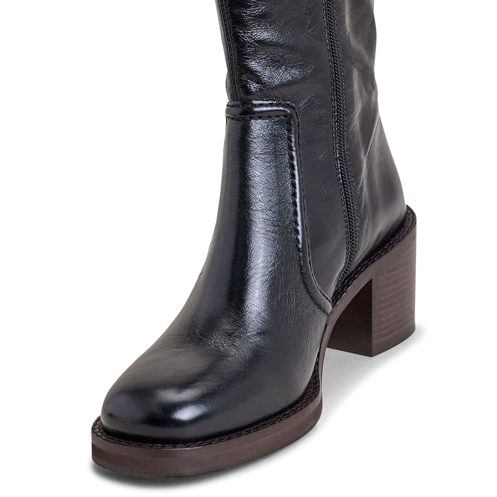 Bottes en cuir bijou JONAK Noir