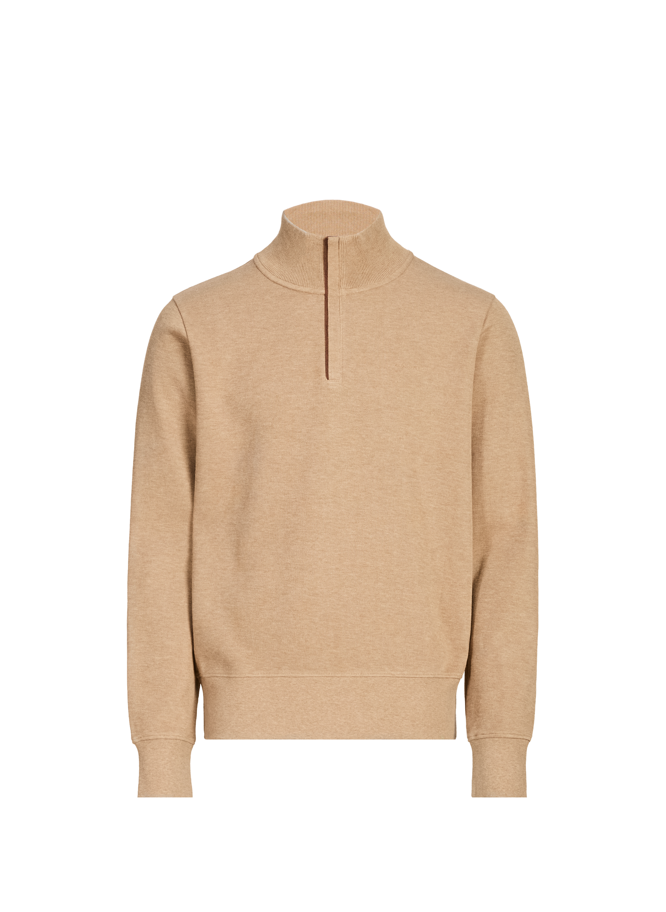 GANT Cotton zip-up jumper Beige