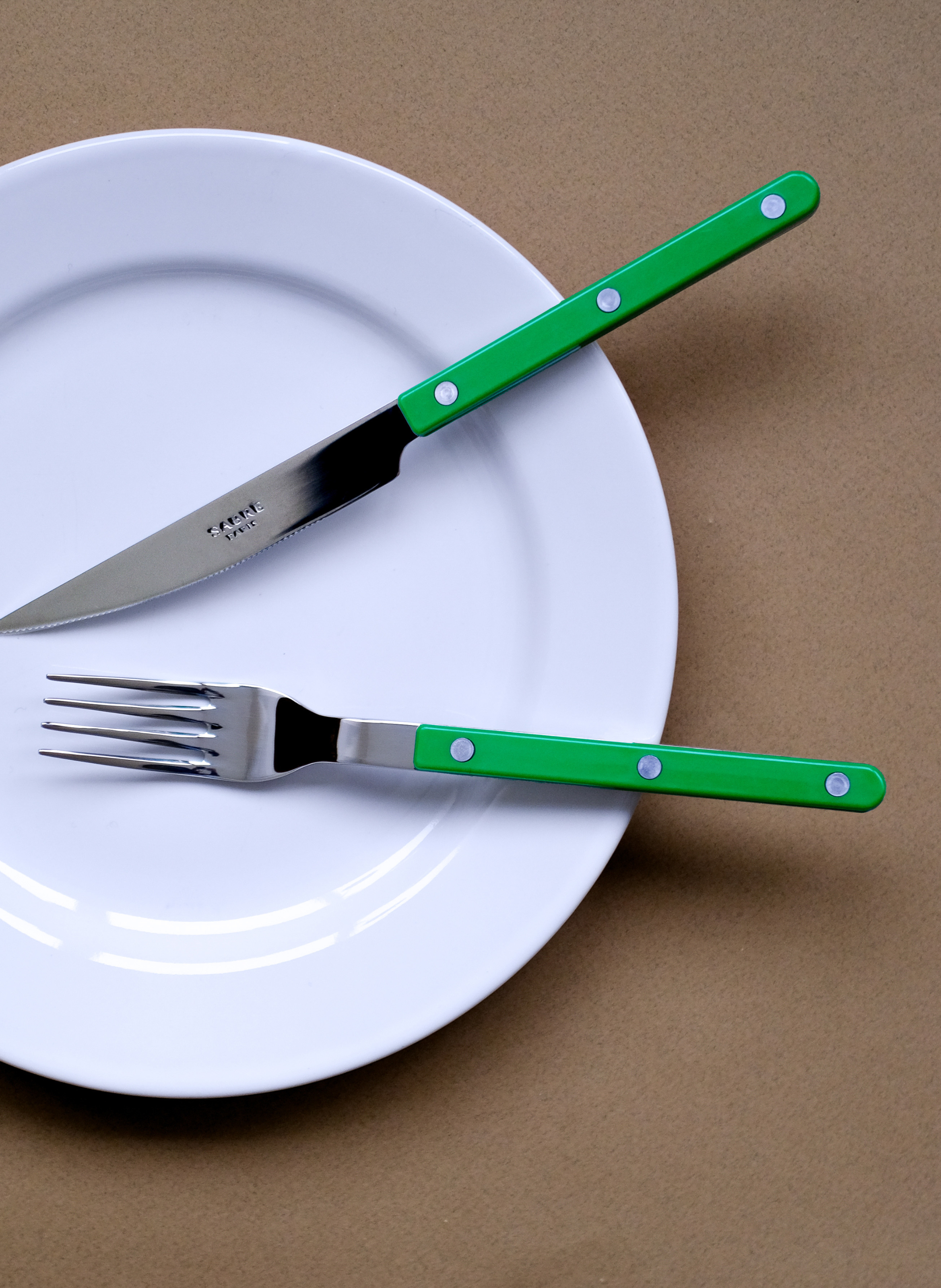 Fourchette de table, bistrot SABRE PARIS Vert