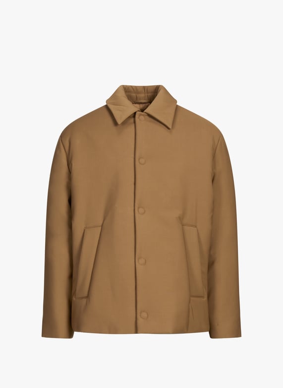 Oversized coat with classic collar | Beige by LACOSTE Oversized coat with classic collar Beige