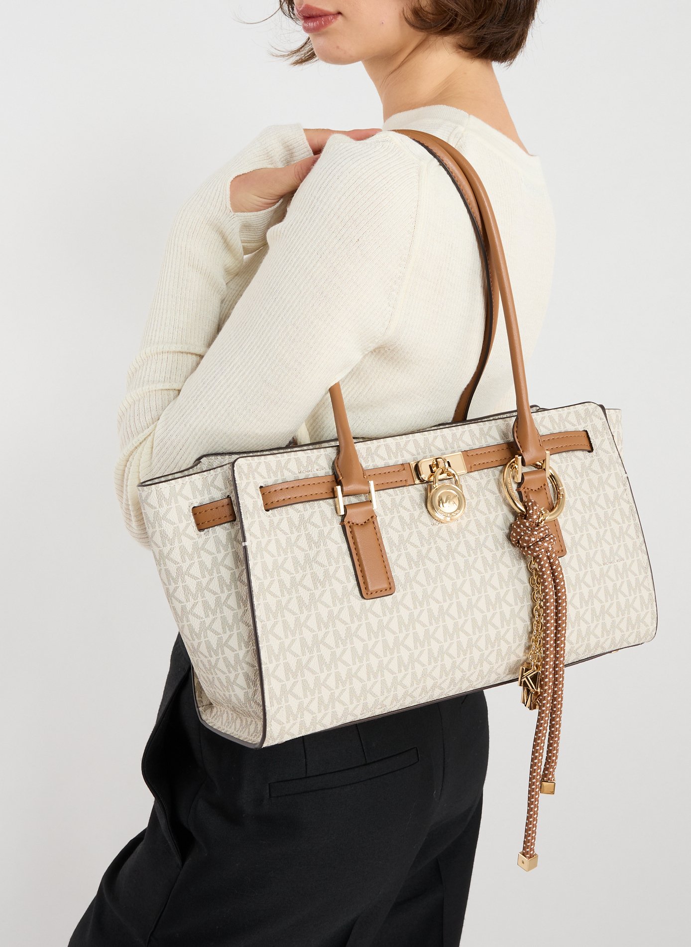Sac à main Hamiltion logotype MICHAEL KORS Multicolore