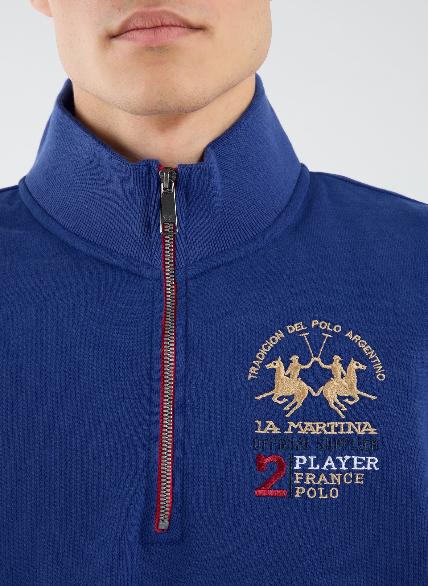Cotton sweatshirt LA MARTINA Blue