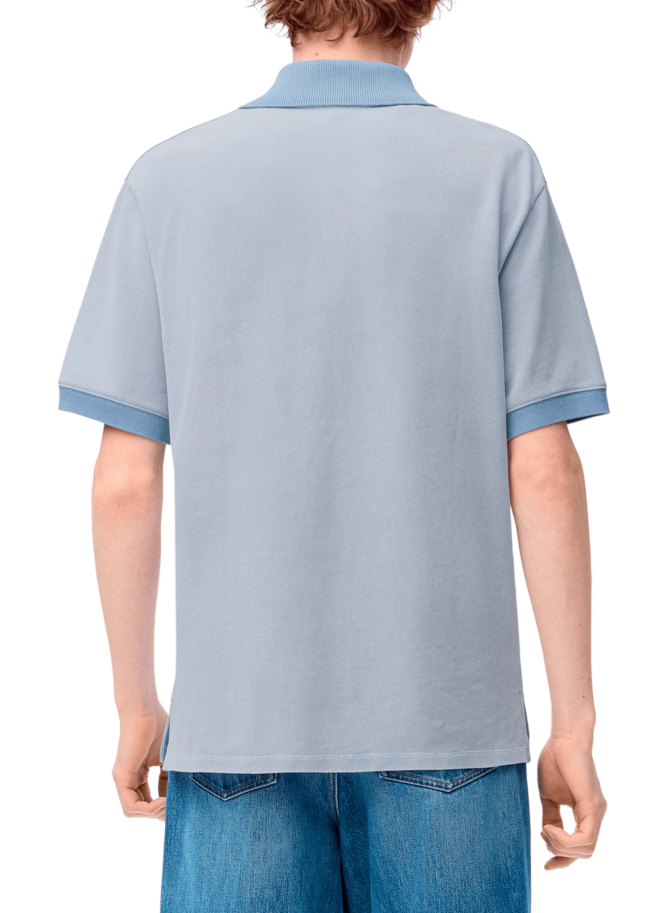 Cotton piqué polo shirt LOEWE Blue
