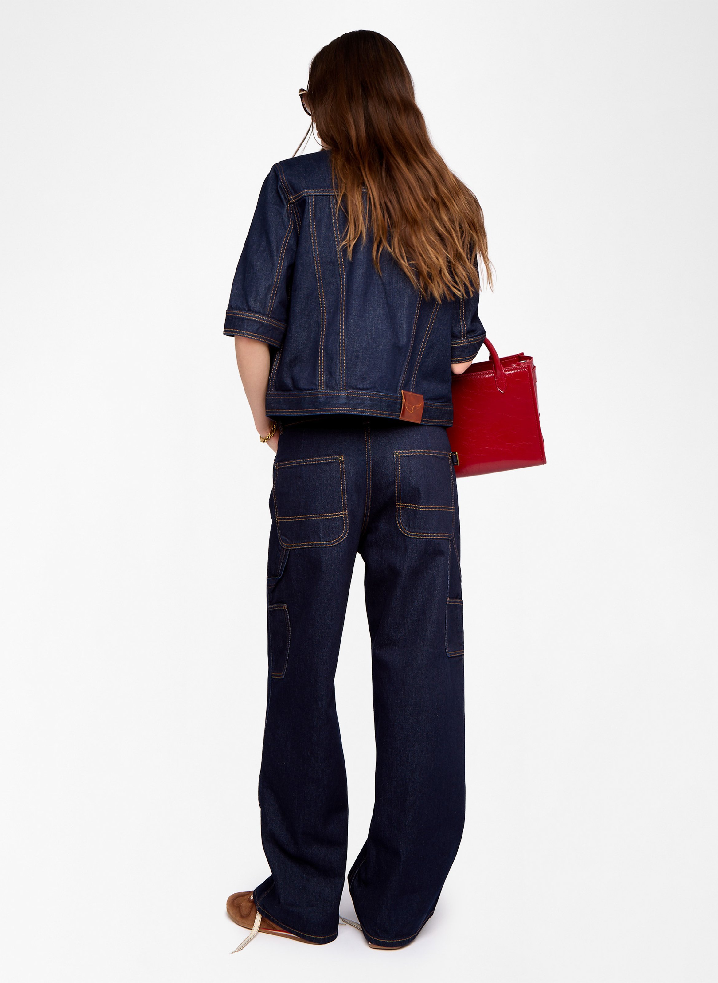 Chemise droite en jean brut kyo ZADIG&VOLTAIRE Bleu