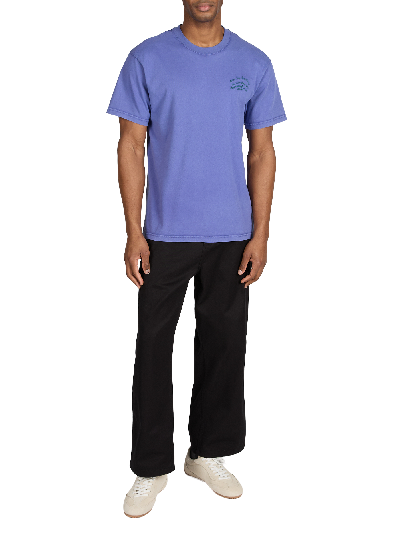 T-shirt Patureau Sentiers de randonnée en coton MAISON LABICHE Bleu