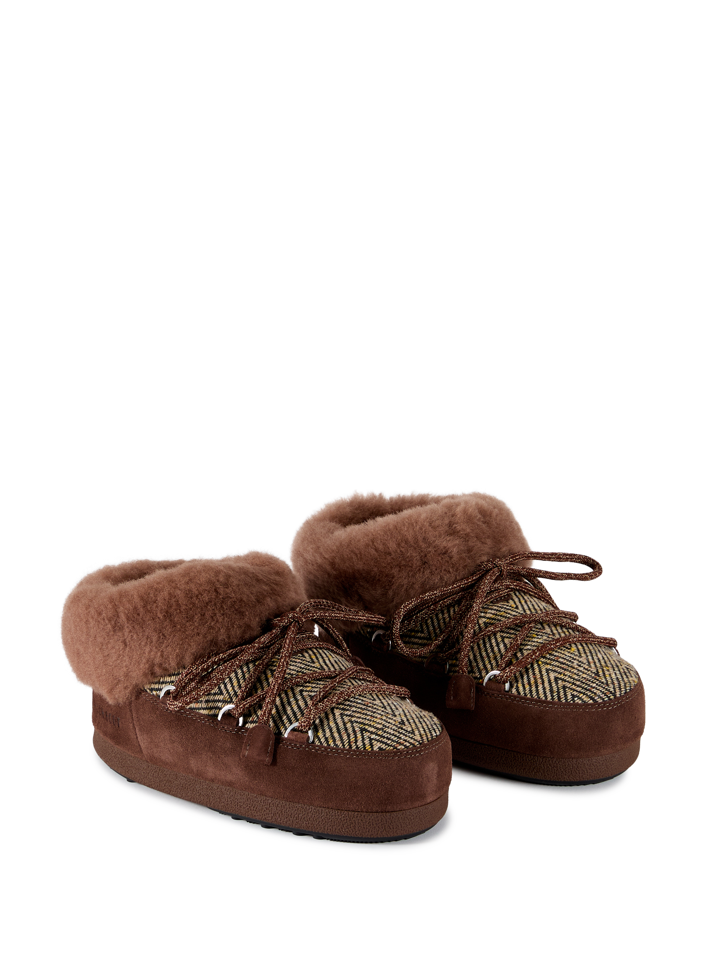 Mules Chalet avec fourrure MOON BOOT Marron