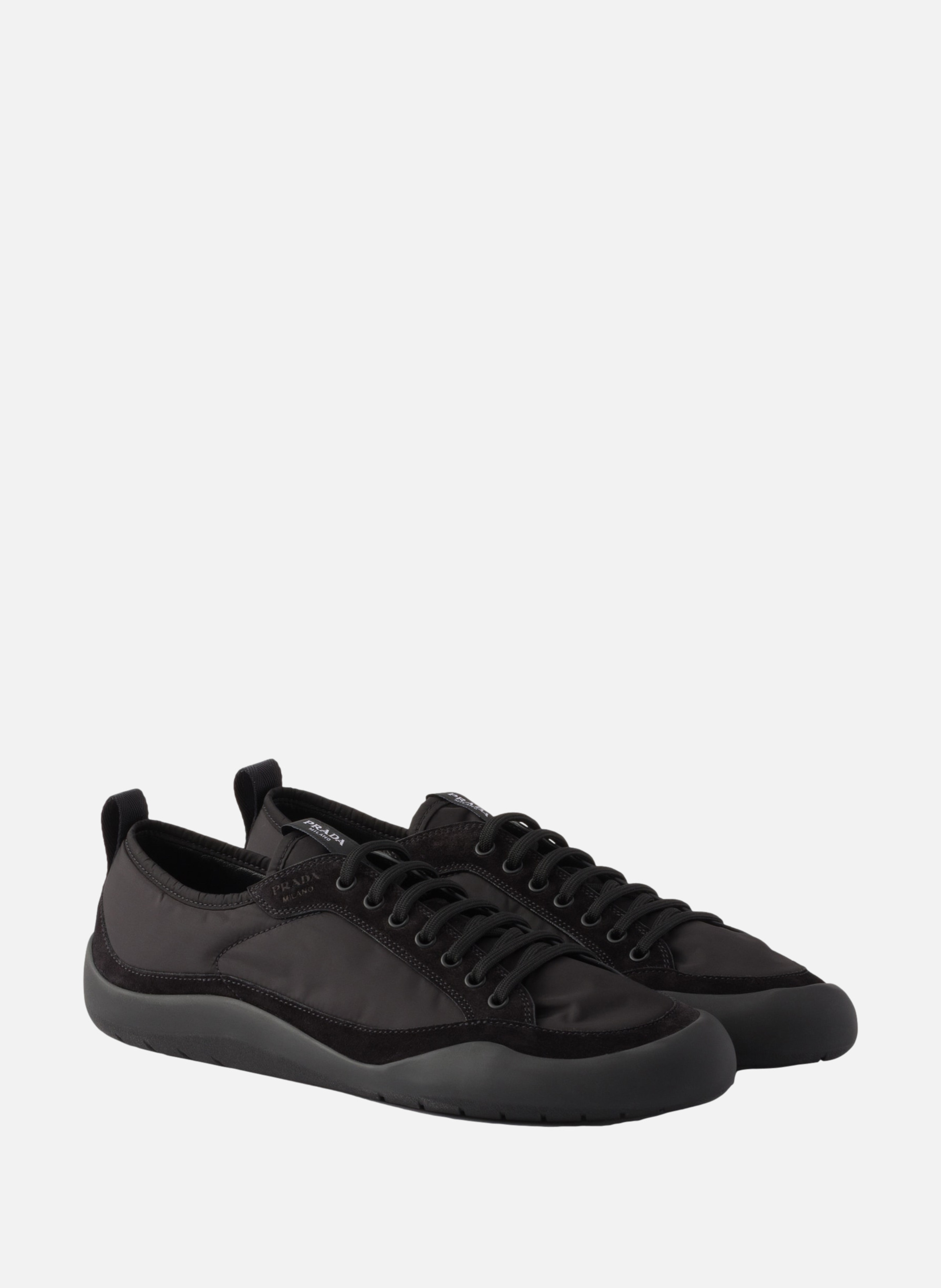 Sneakers speedrock en re-nylon et veau velours PRADA Noir