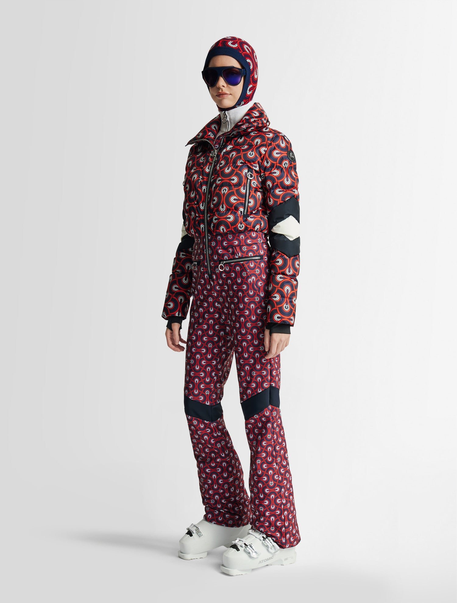 Combinaison de ski clarisse pilule col montant coupe regular FUSALP Rouge