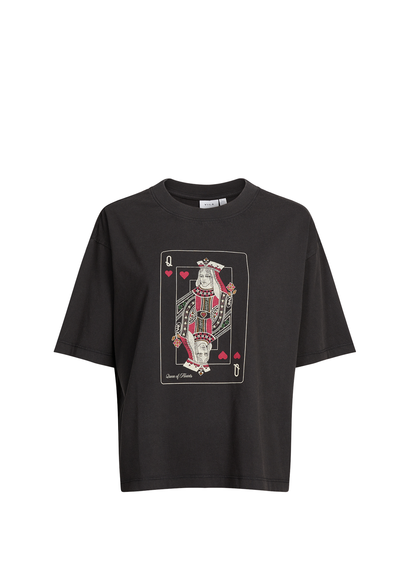 T-shirt imprimé Virubie en coton VILA Black