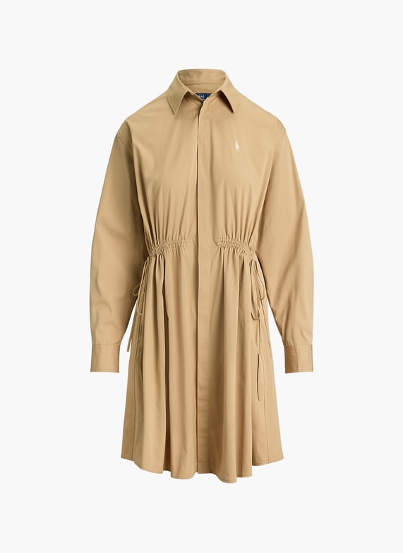 Cotton mini shirt dress Beige Polo ralph lauren - Women | Printemps.com Cotton mini shirt dress Beige Polo ralph lauren - Women | Printemps.com