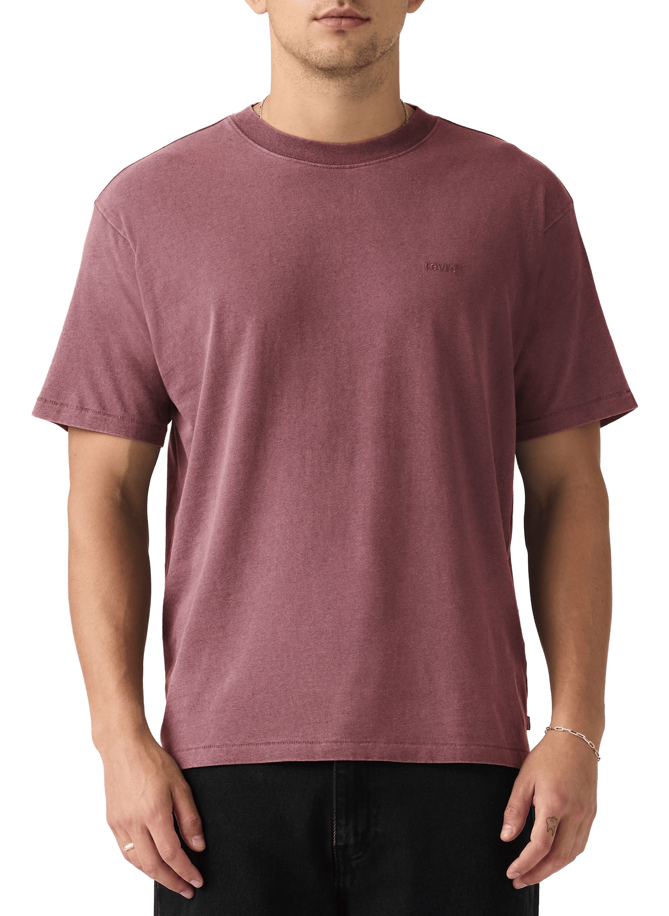 Straight logo cotton t-shirt LEVI'S Pink
