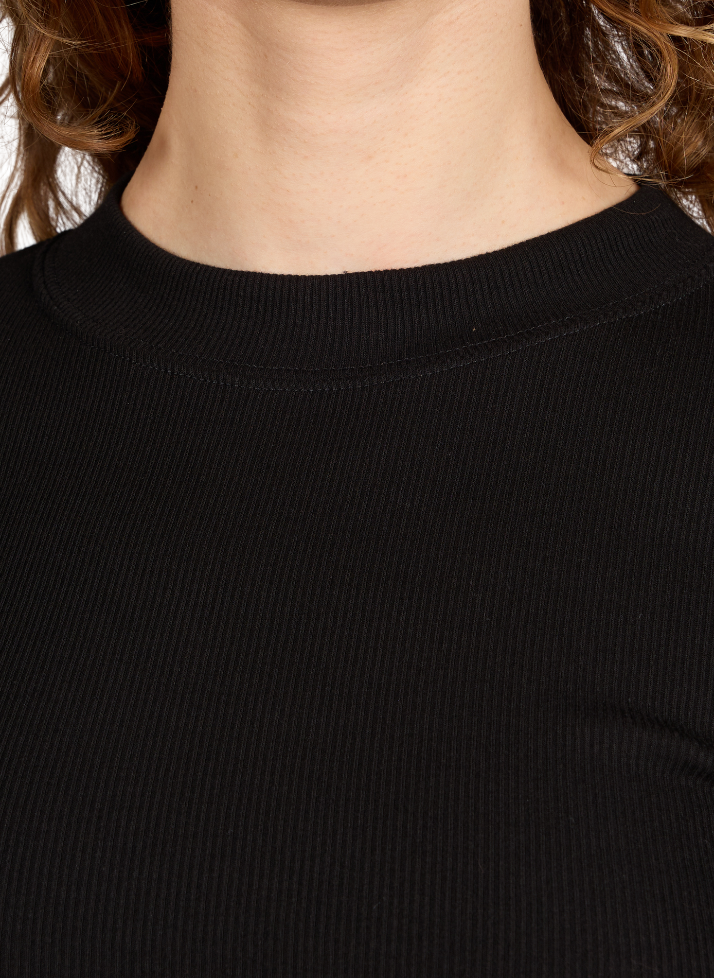 Top in cotton TOPSHOP Black