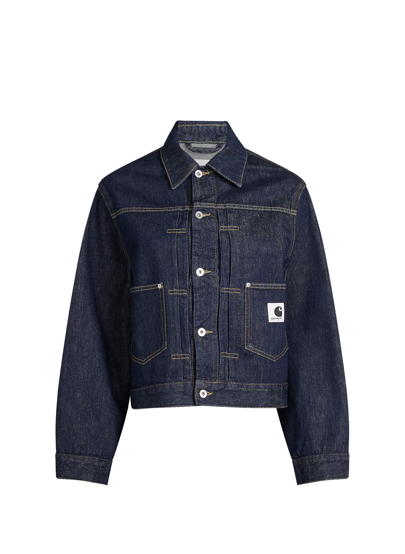 Straight raw denim jacket CARHARTT WIP Blue