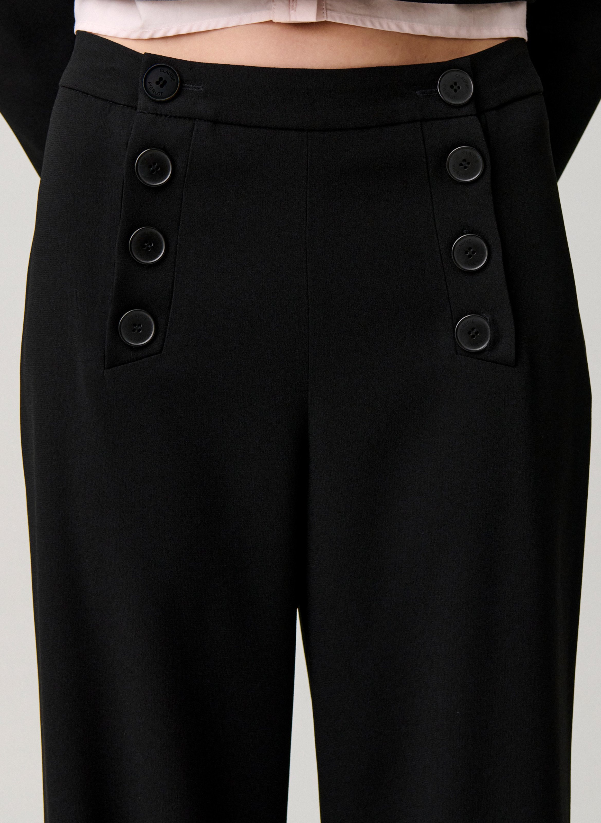 Pantalon droit CLAUDIE PIERLOT Noir