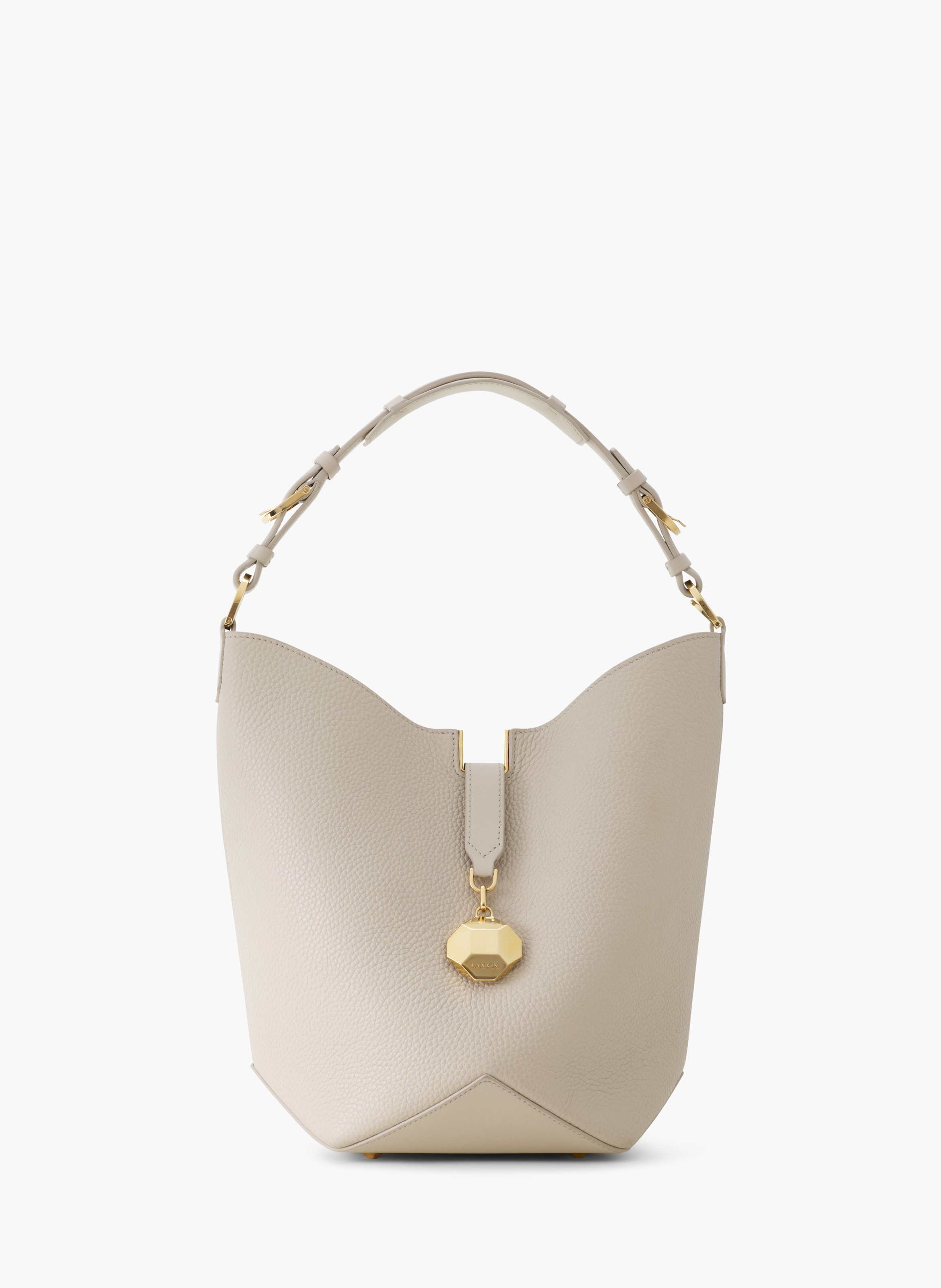 Sac seau catch by lanvin en cuir LANVIN Blanc