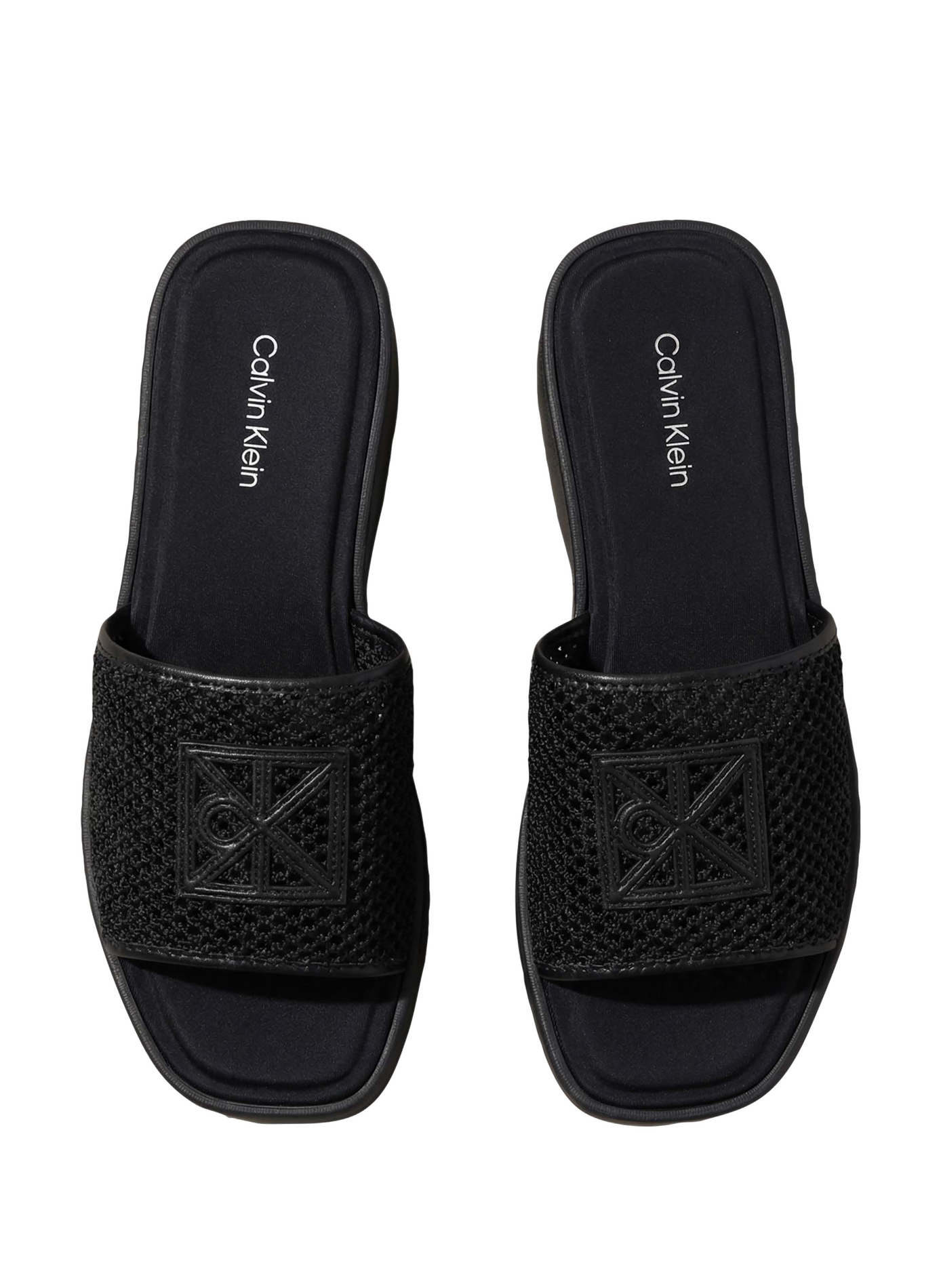 Plateau-Mules aus Mesh CALVIN KLEIN Schwarz
