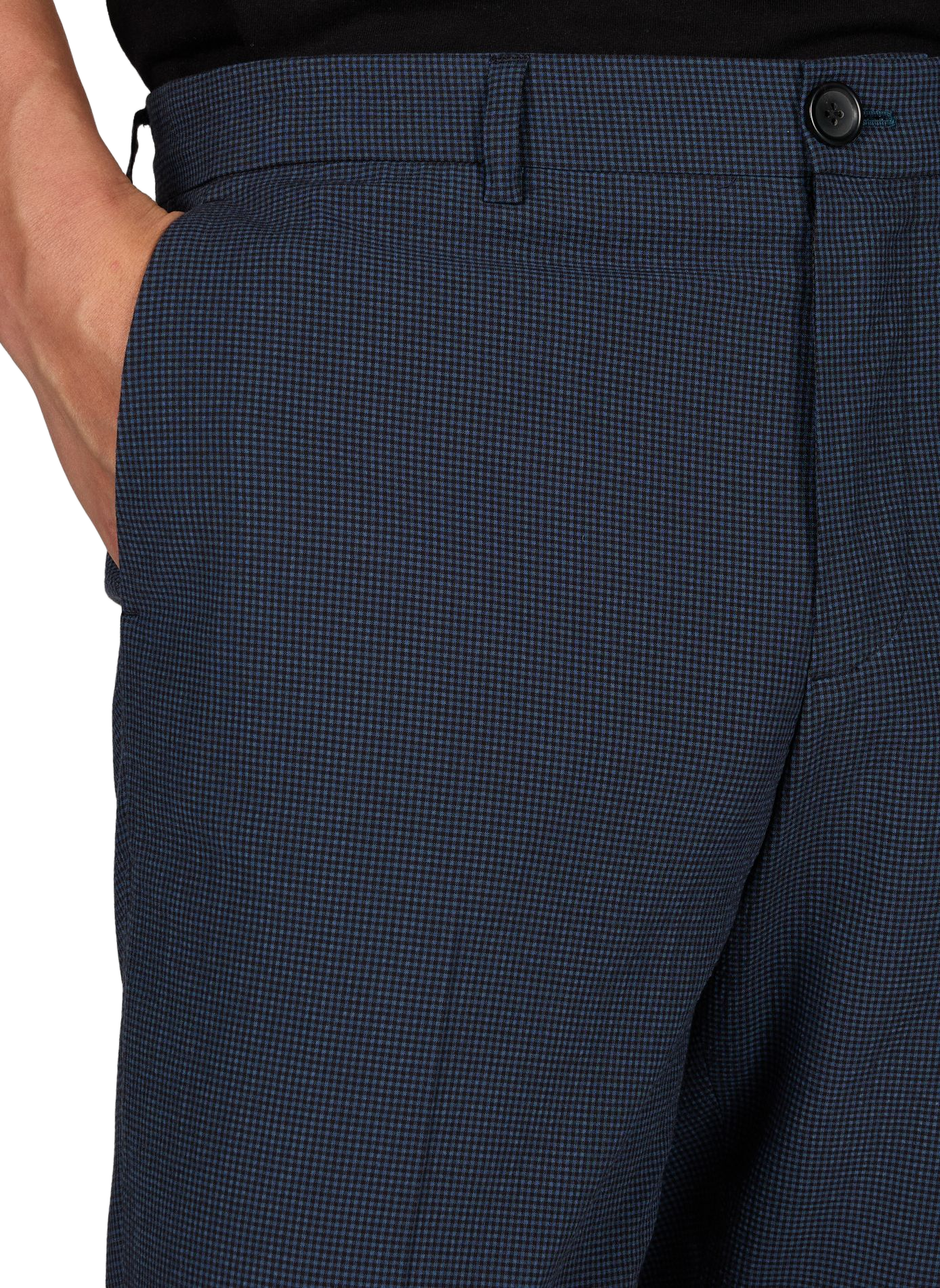 Pantalon cigarette  à carreau  PAUL SMITH Bleu