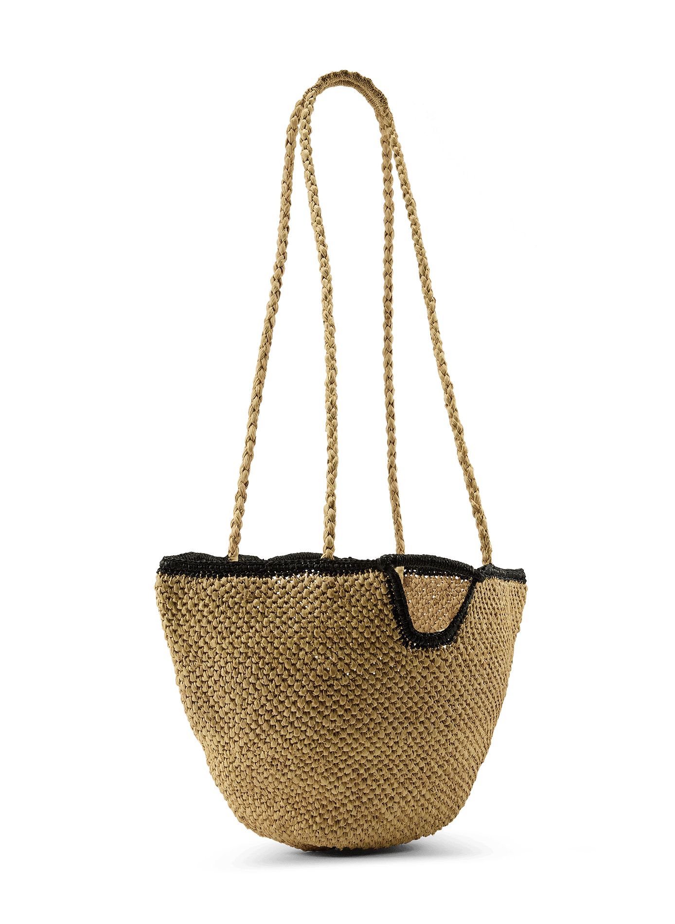 Sac de plage Marée en raphia AMARRE Beige