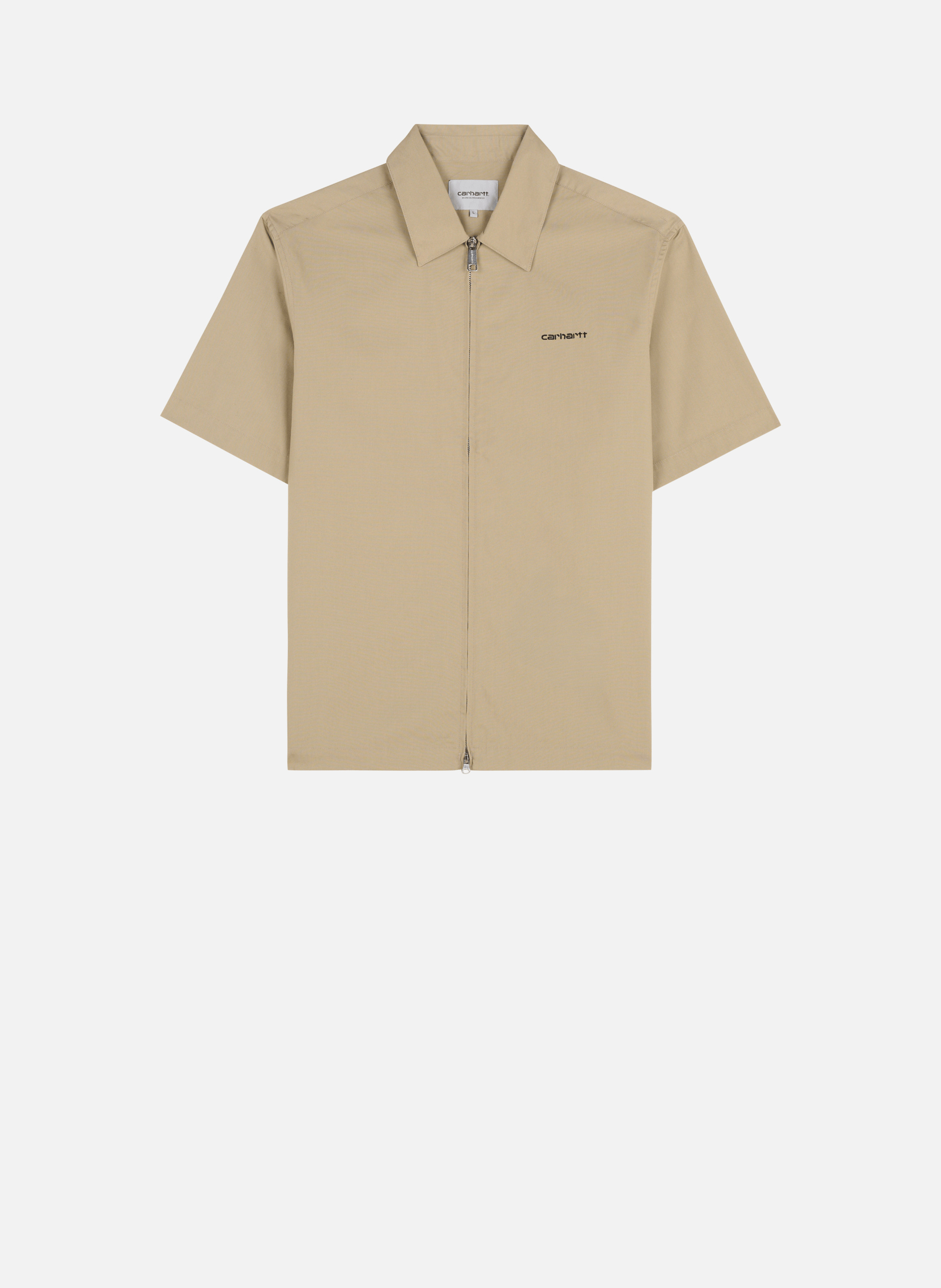 Chemise s/s postal zip shirt CARHARTT WIP Beige