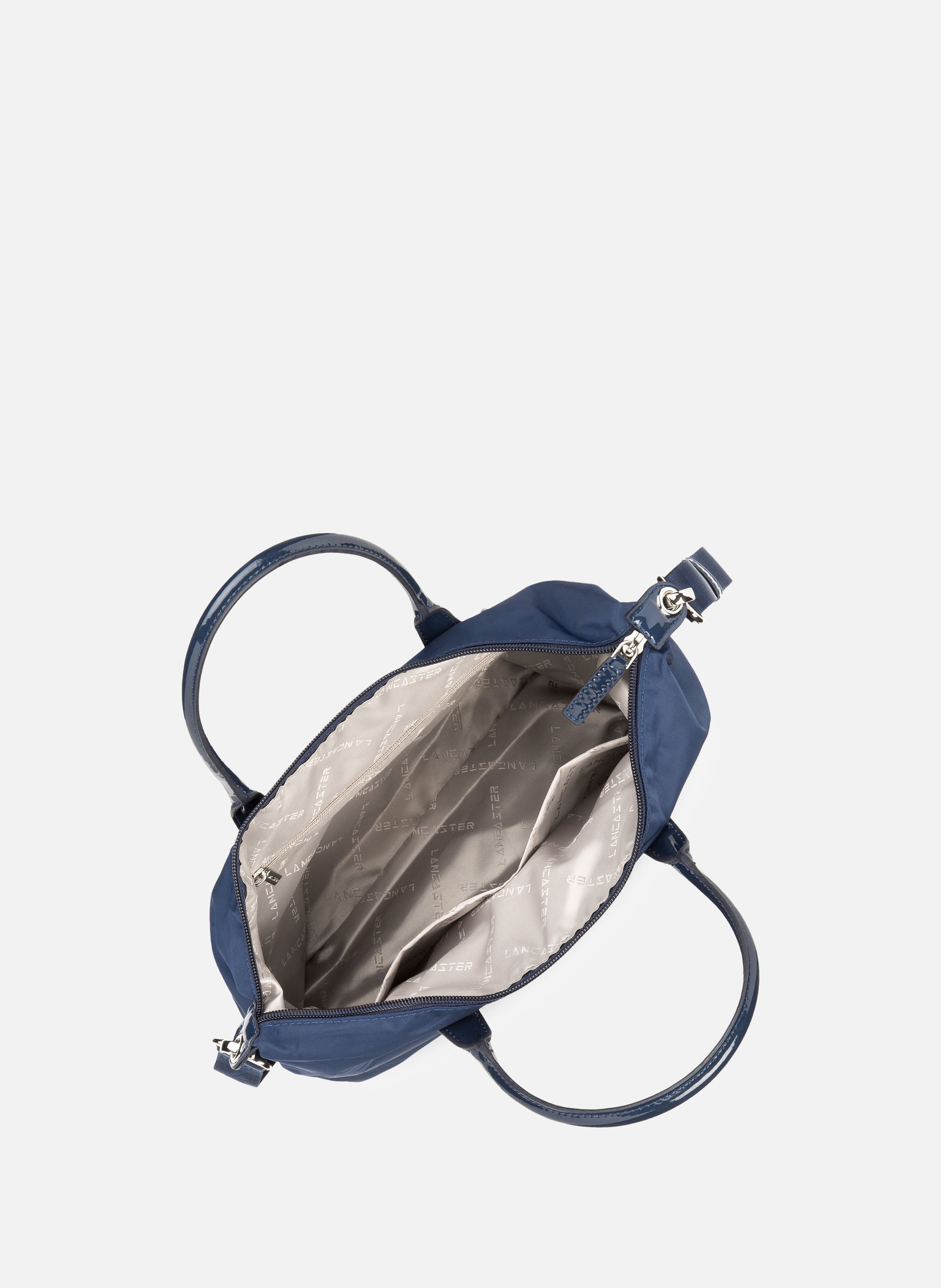 Sac à main - basic verni LANCASTER Bleu