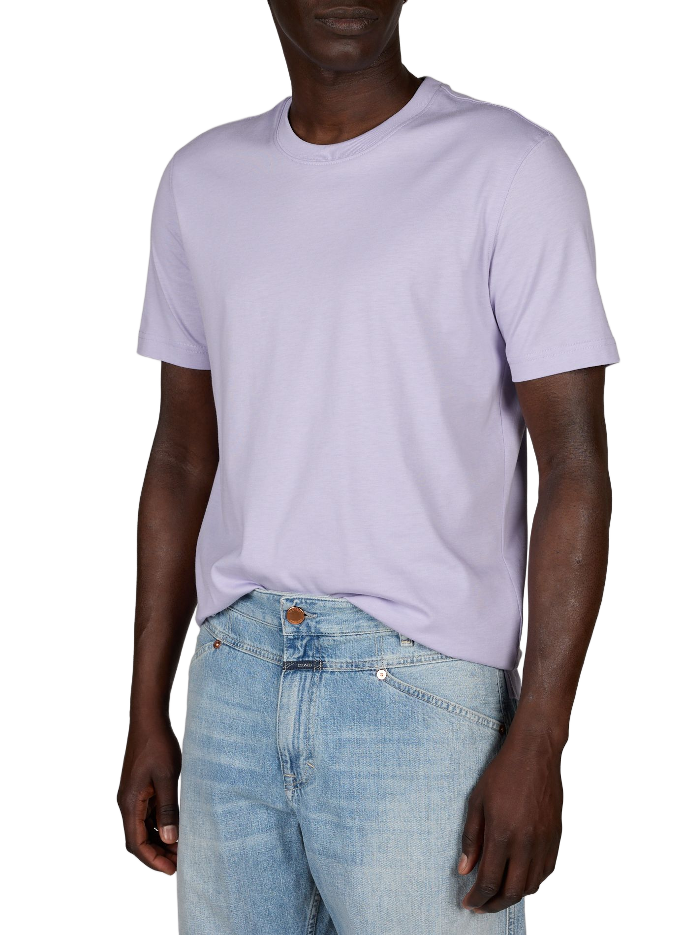 Gerader einfarbiger T-Shirt ETON Violett
