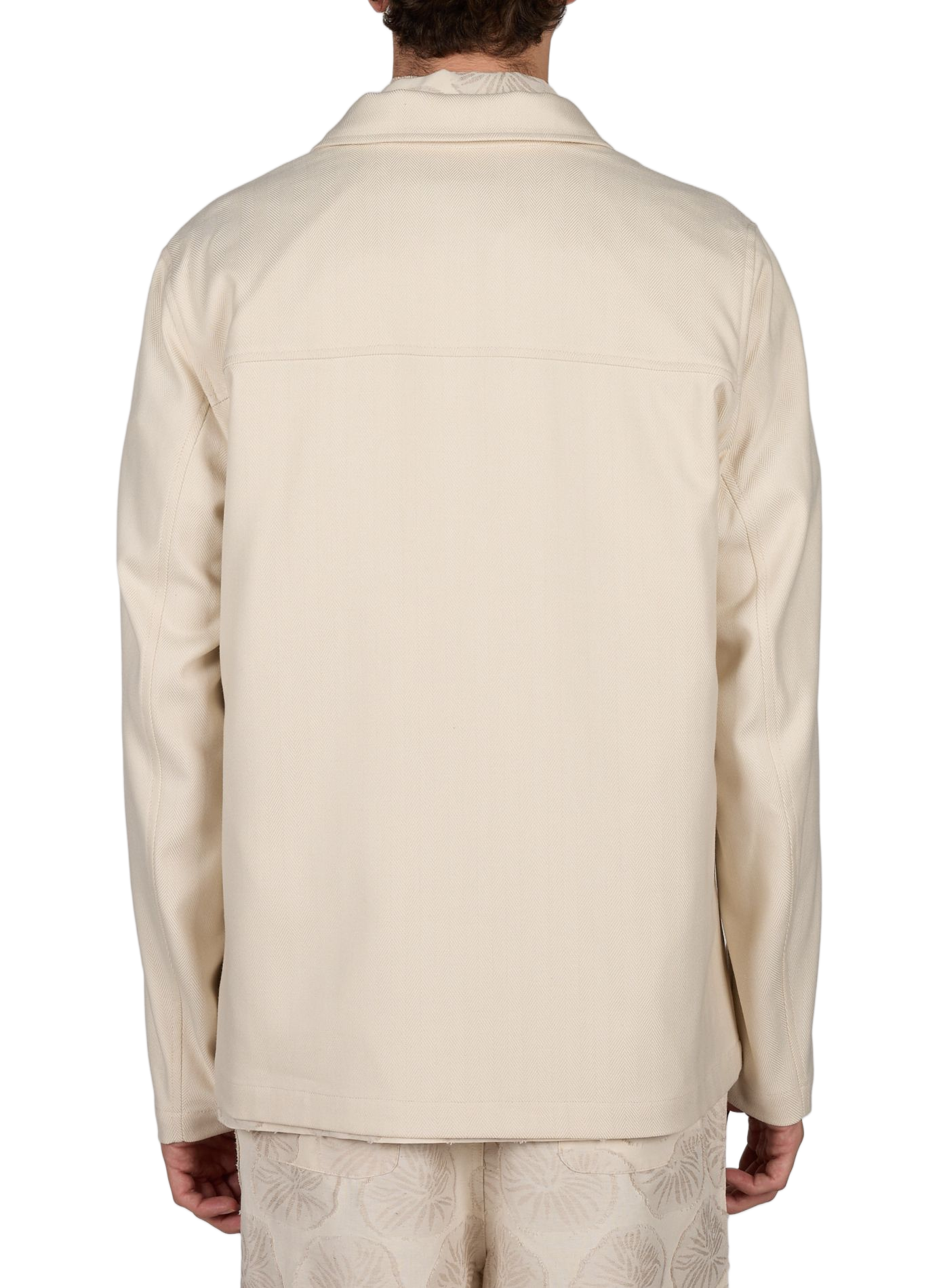 Straight shirt in herringbone jacquard LES DEUX Beige